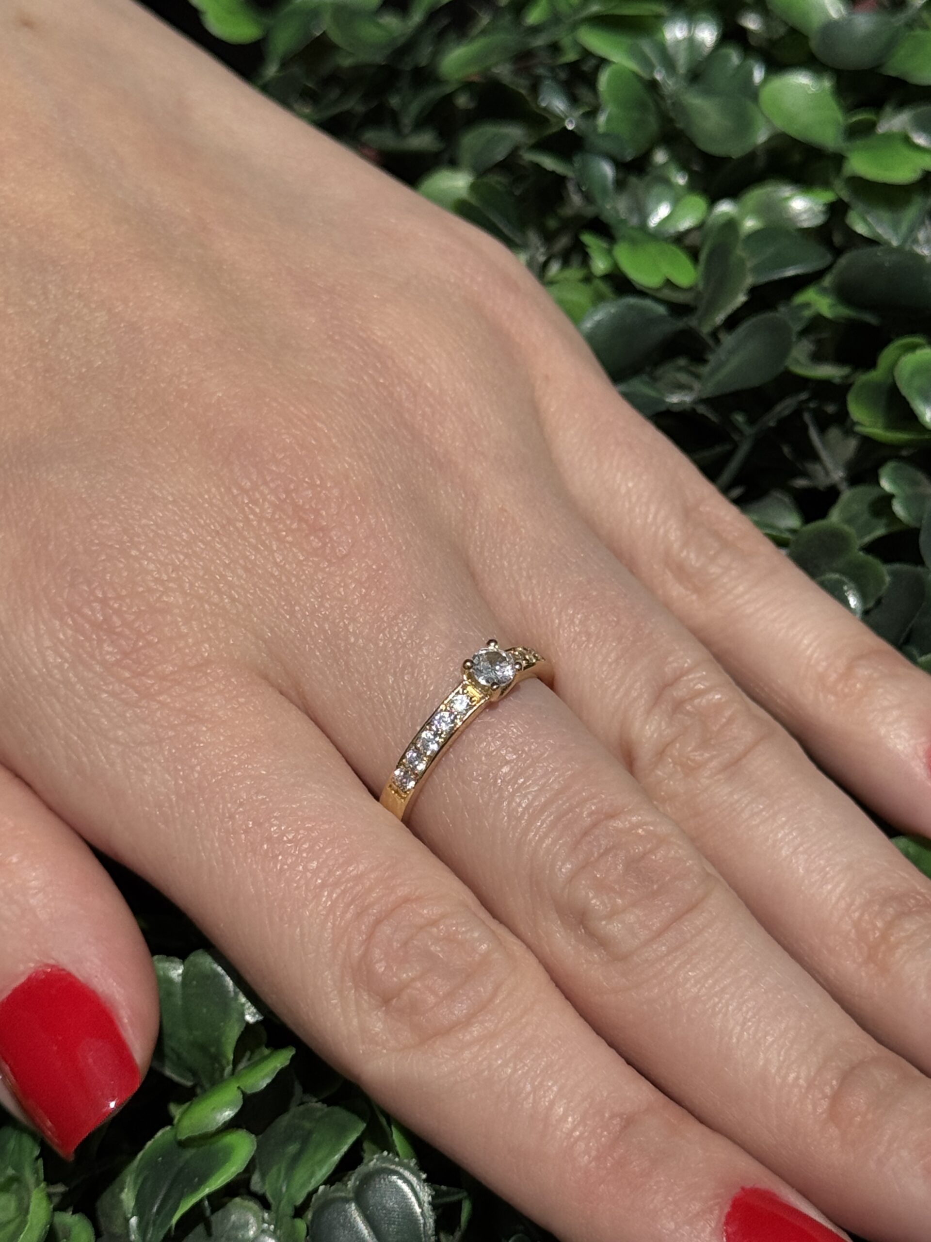 Solitário em ouro 18k - Imagem 6