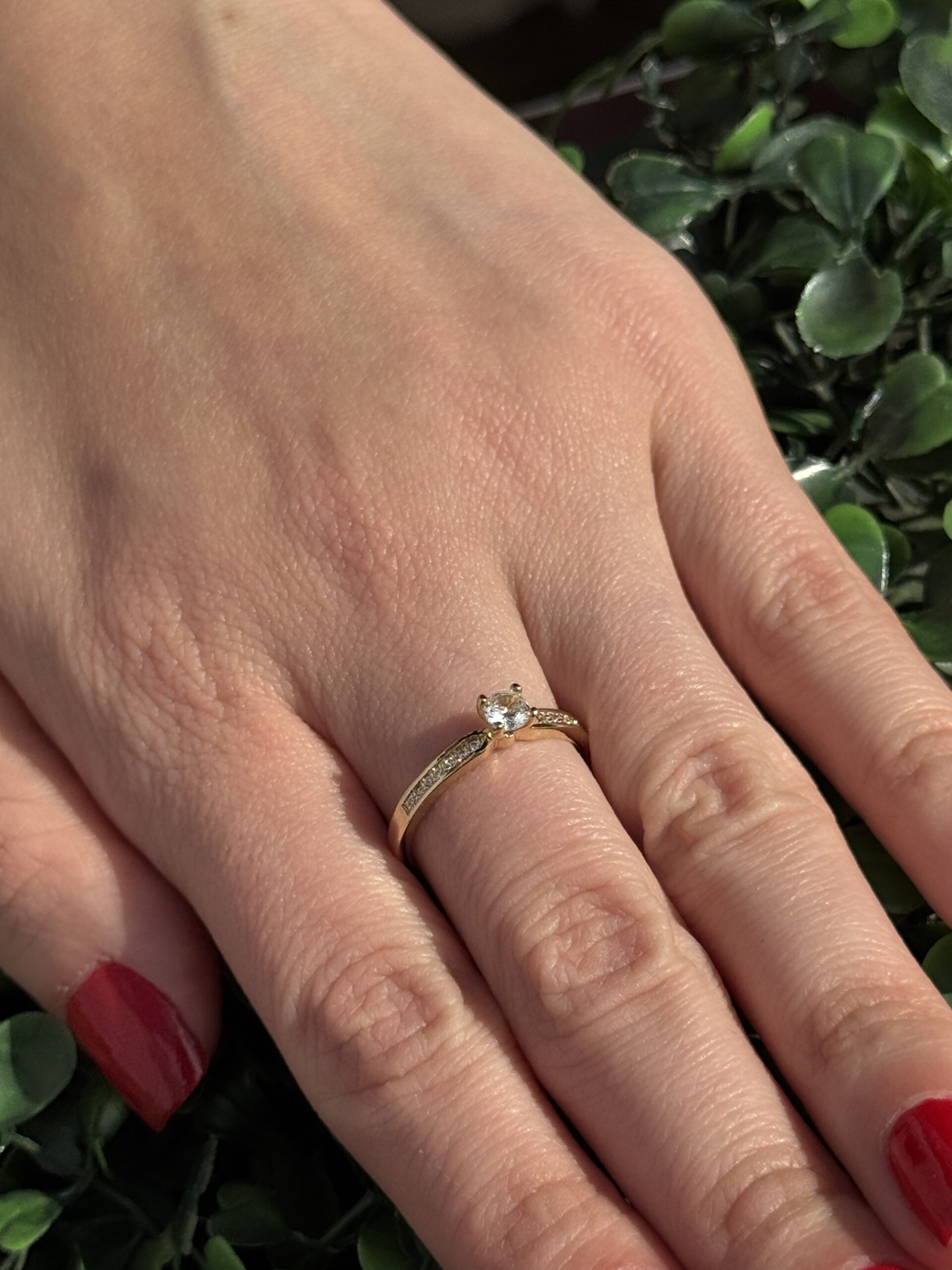 Solitário em ouro 18k - Imagem 7