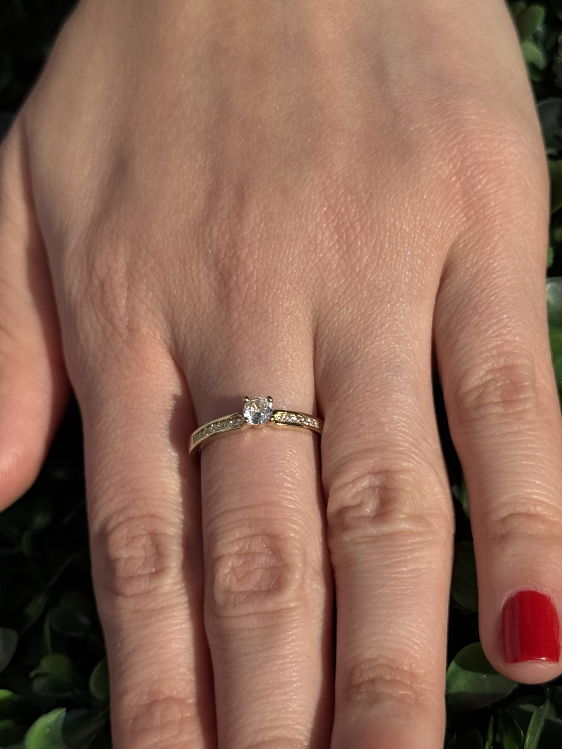 Solitário em ouro 18k - Imagem 6