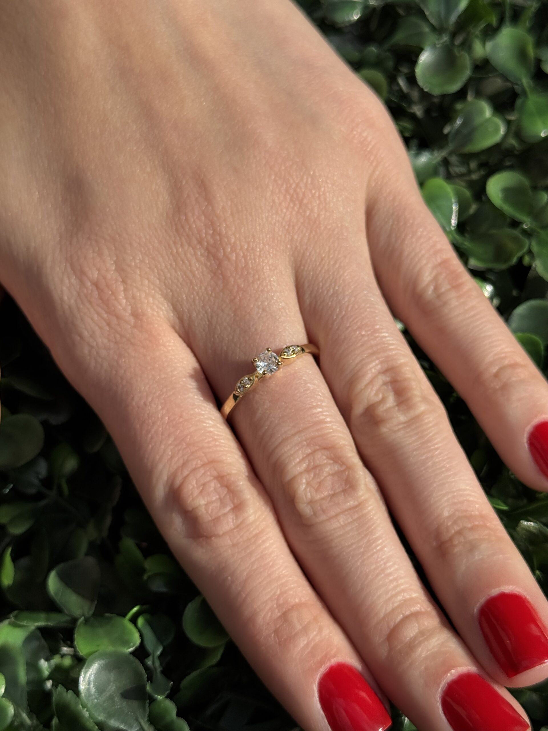 Solitário em ouro 18k - Imagem 5