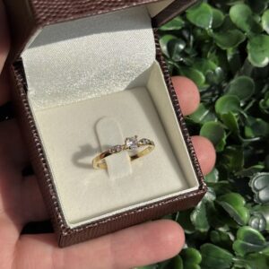 Solitário em ouro 18k