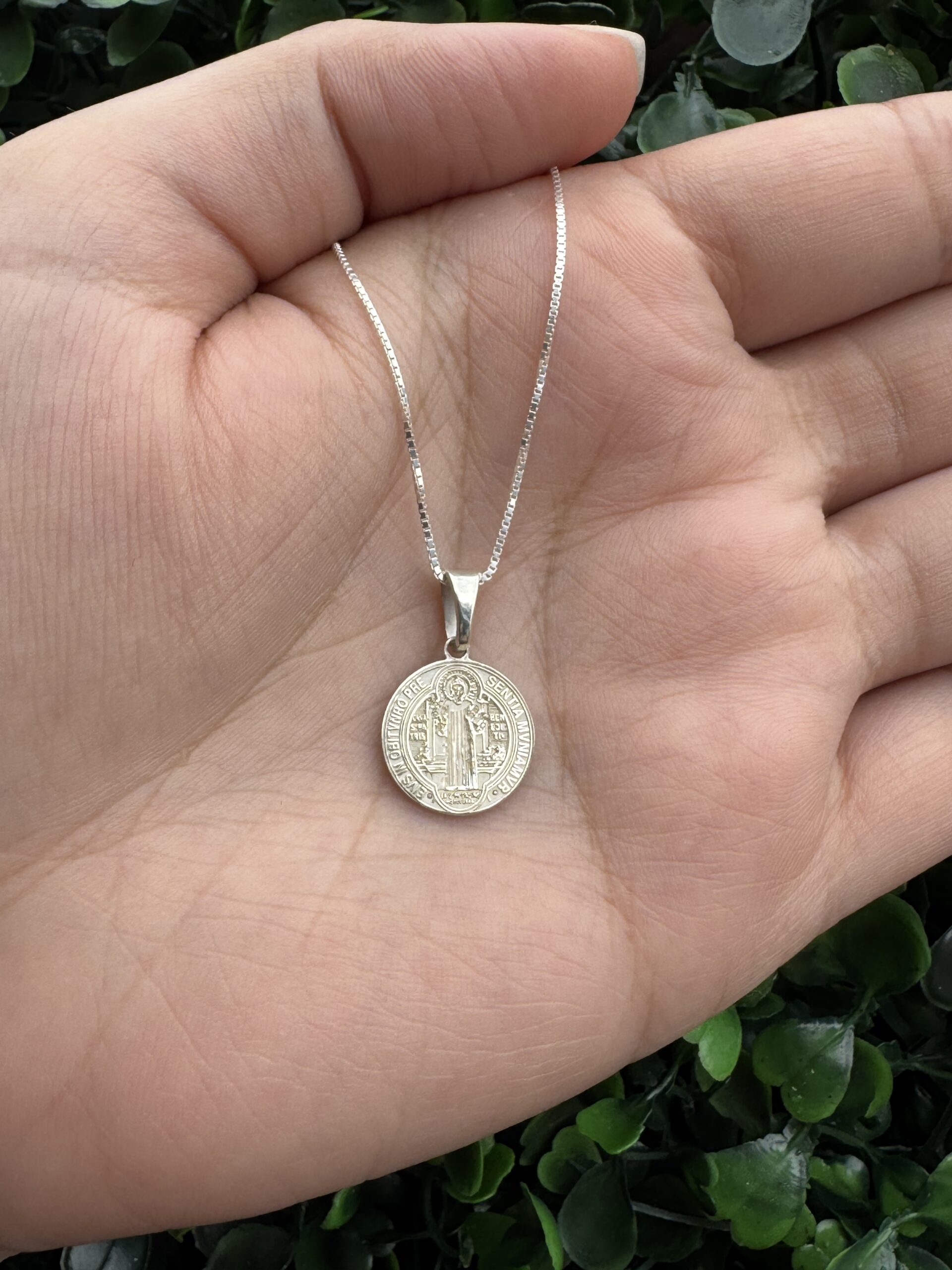 Pingente São Bento em prata - Imagem 5