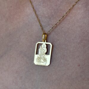 Pingente São Judas Tadeu em ouro 18k