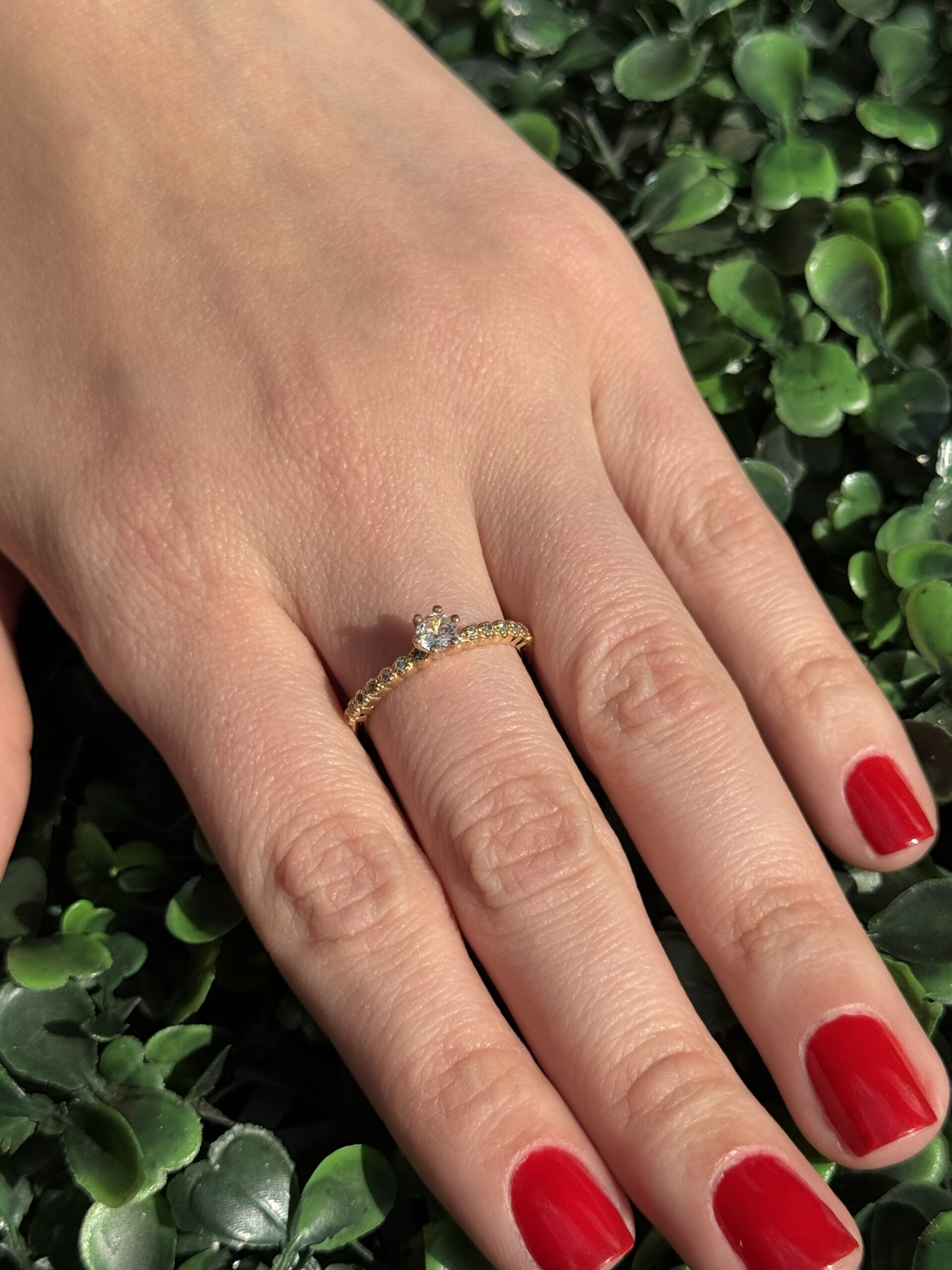 Solitário em ouro 18k - Imagem 5