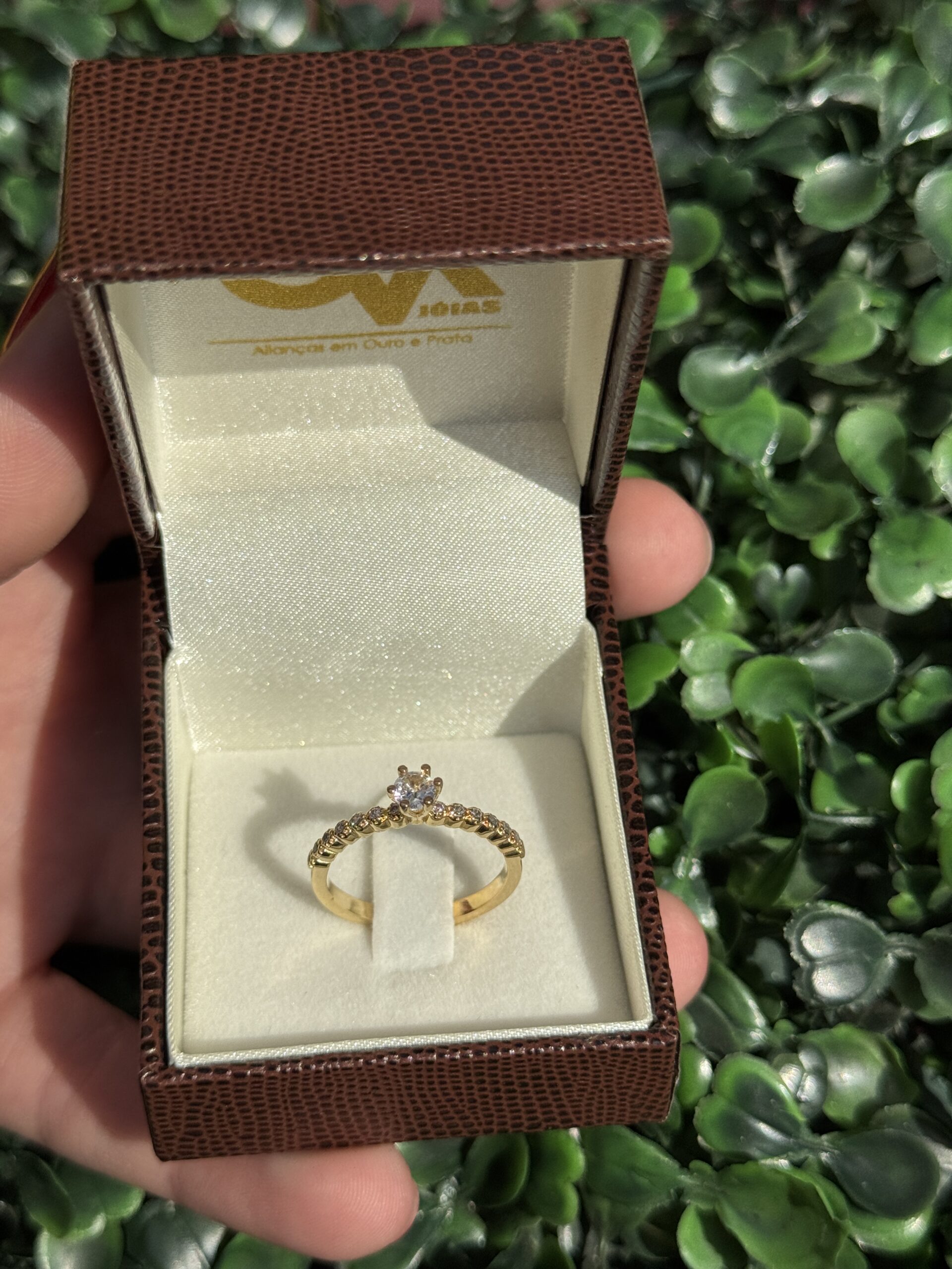 Solitário em ouro 18k - Imagem 4