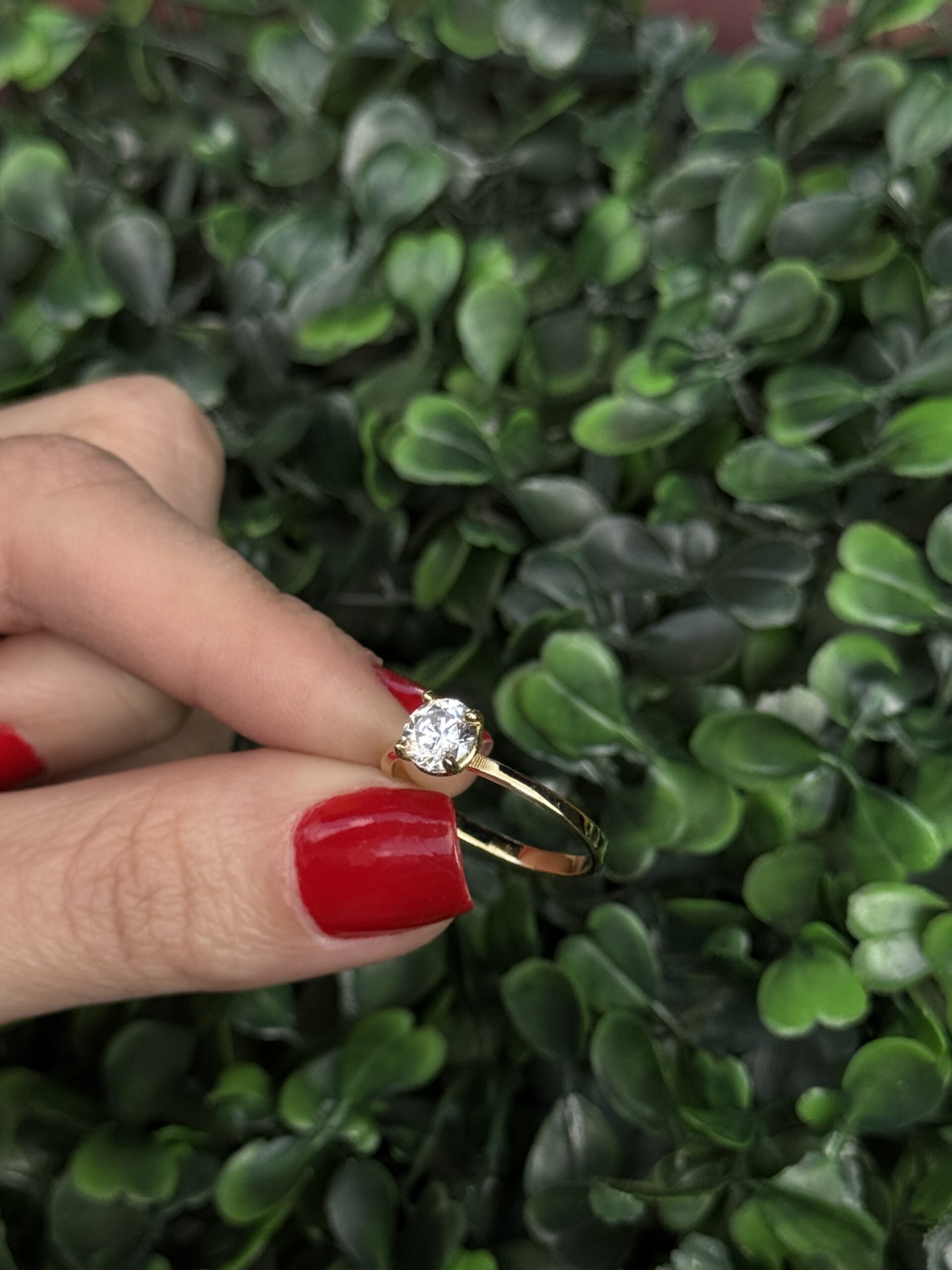 Solitário em ouro 18k - Imagem 8