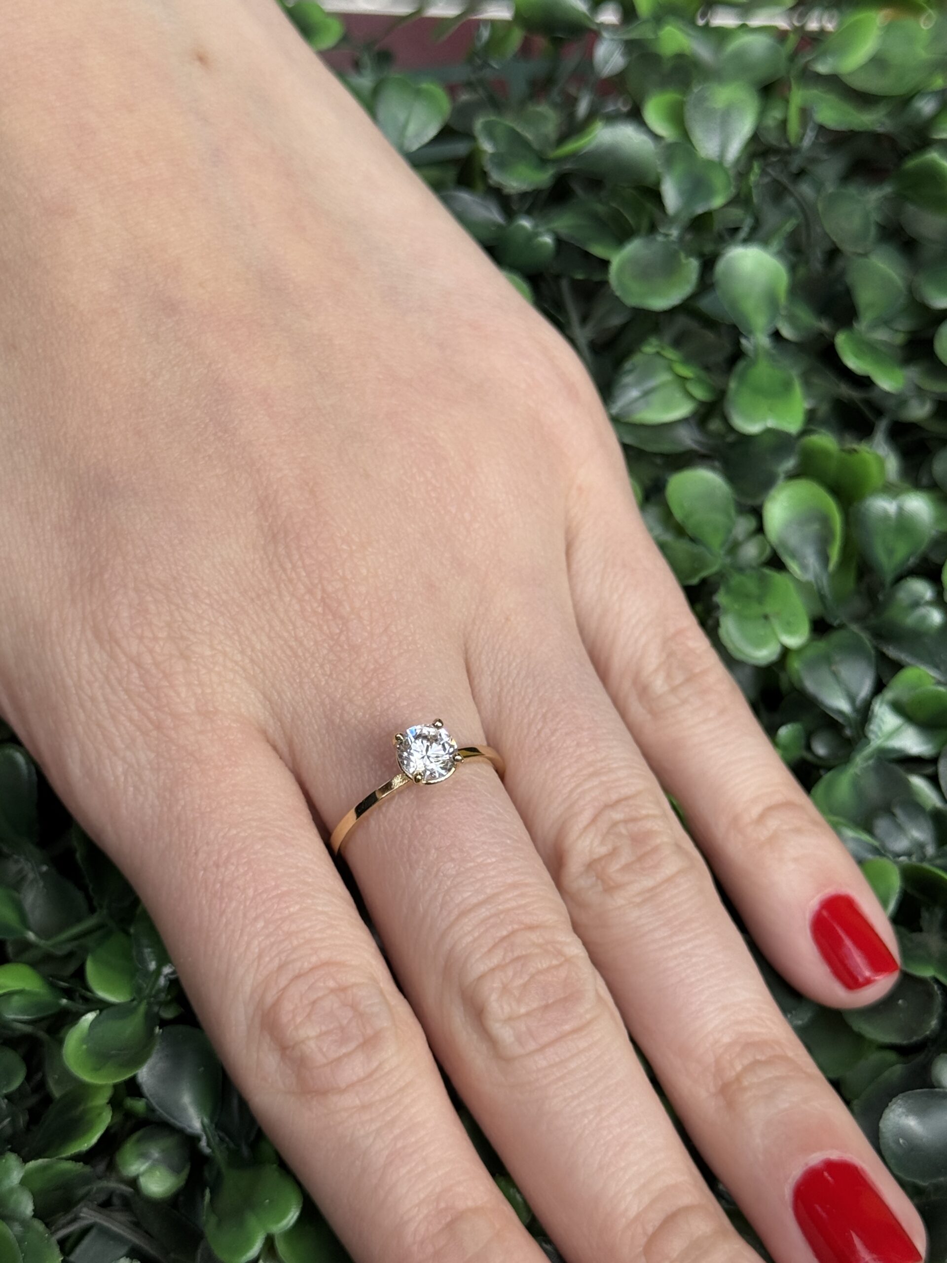 Solitário em ouro 18k - Imagem 7