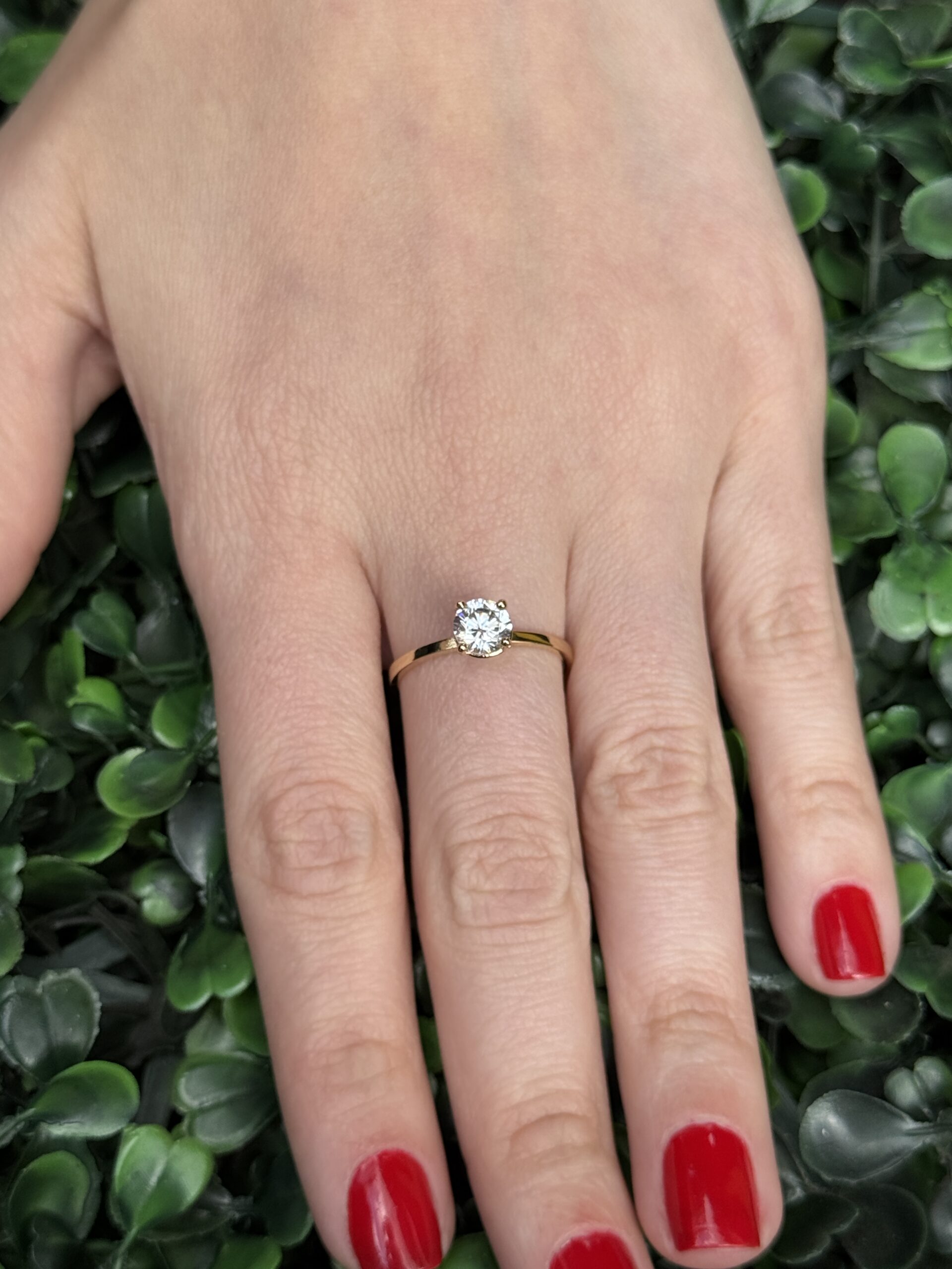 Solitário em ouro 18k - Imagem 6