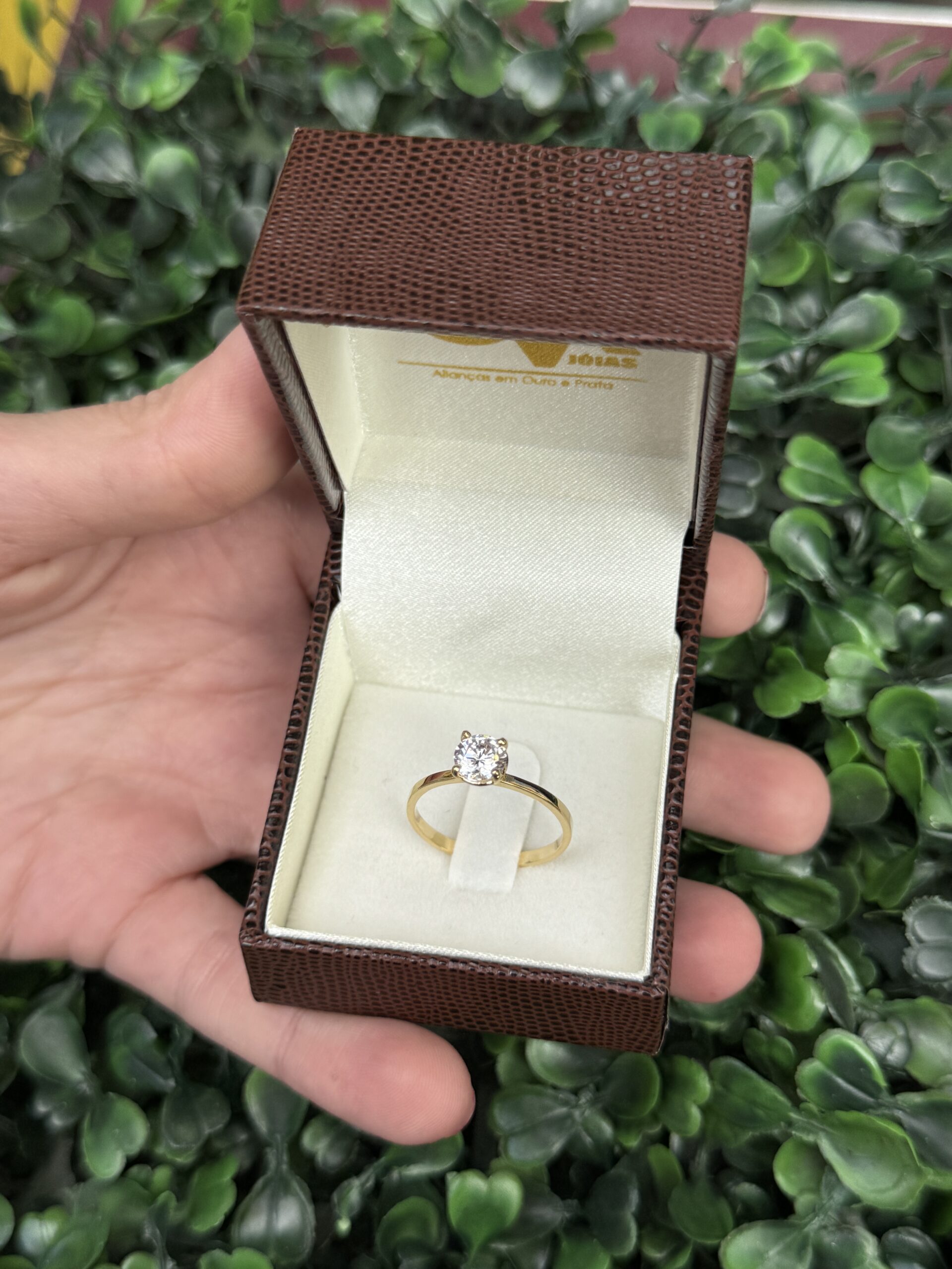 Solitário em ouro 18k - Imagem 5