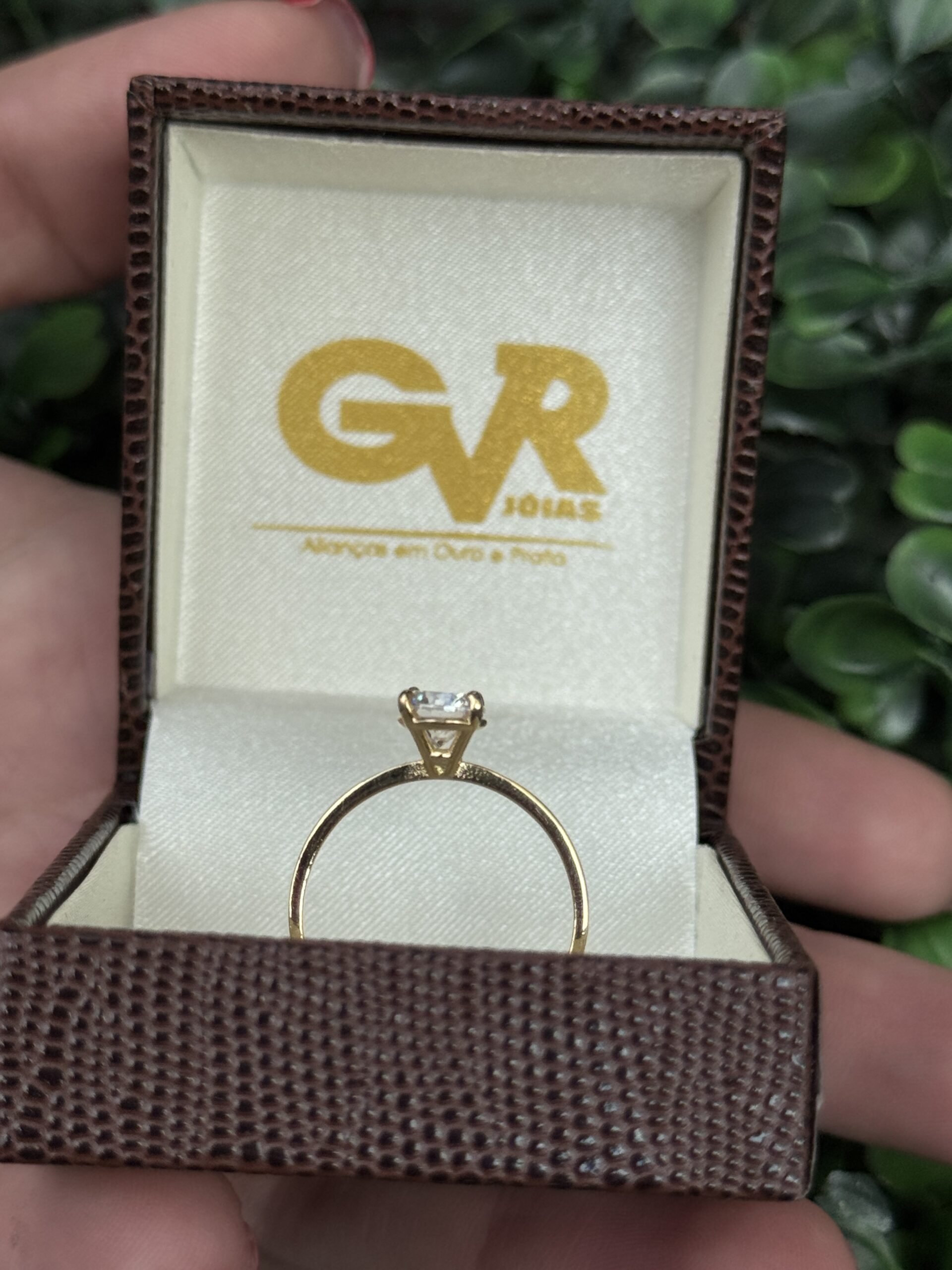 Solitário em ouro 18k - Imagem 2