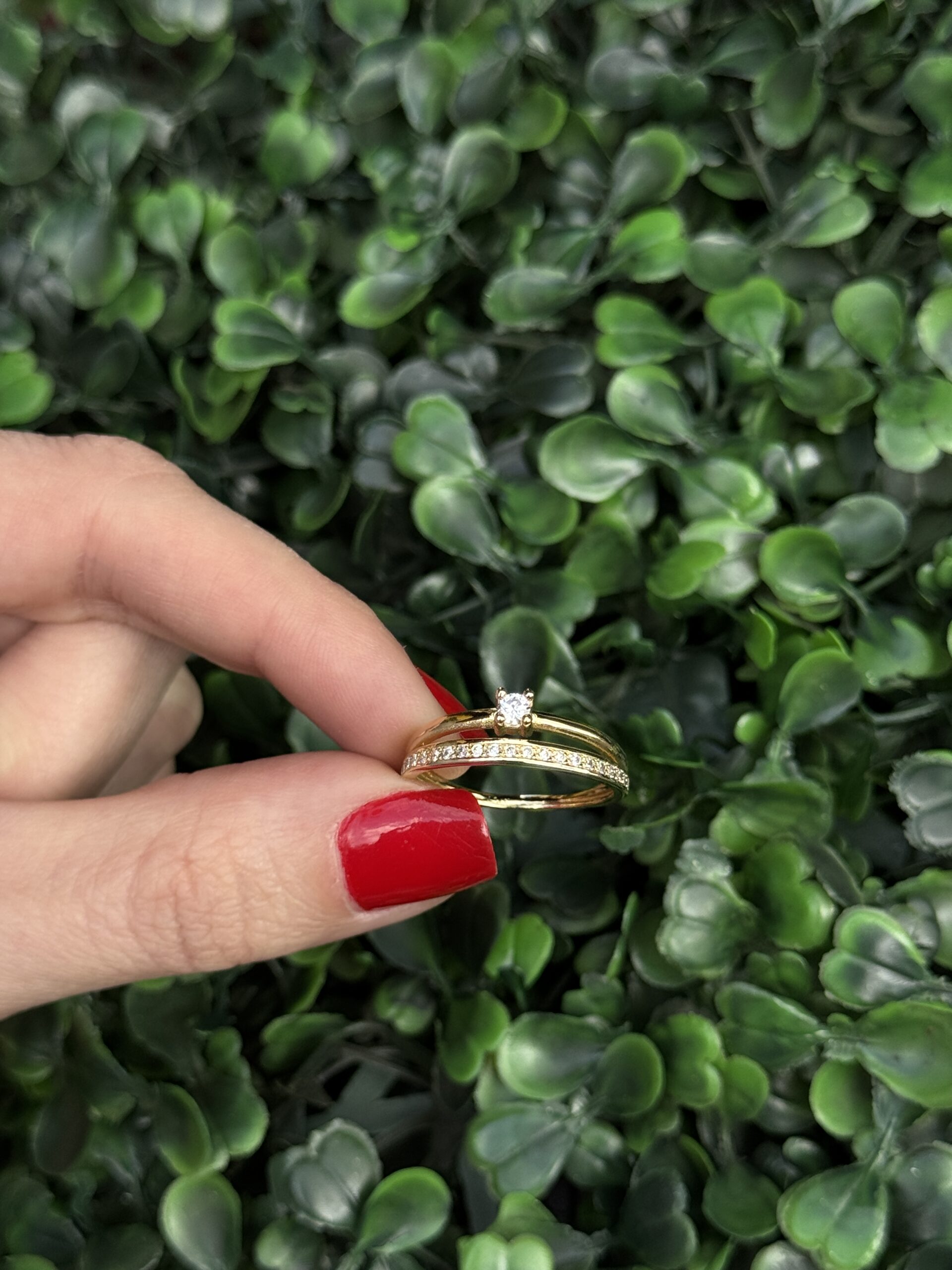 Solitário aparador em ouro18k - Imagem 7