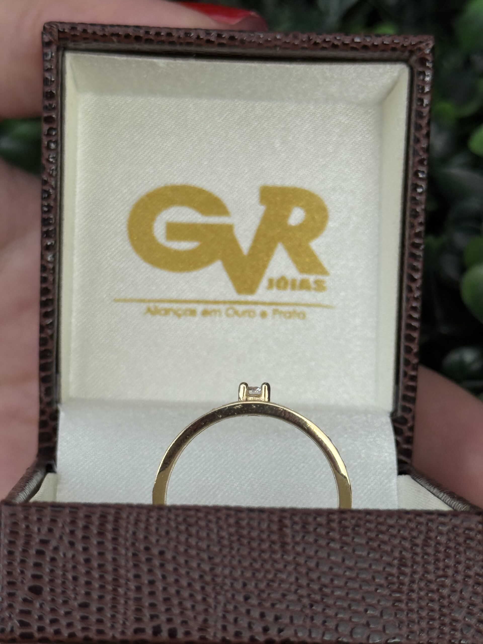 Solitário aparador em ouro18k - Imagem 3