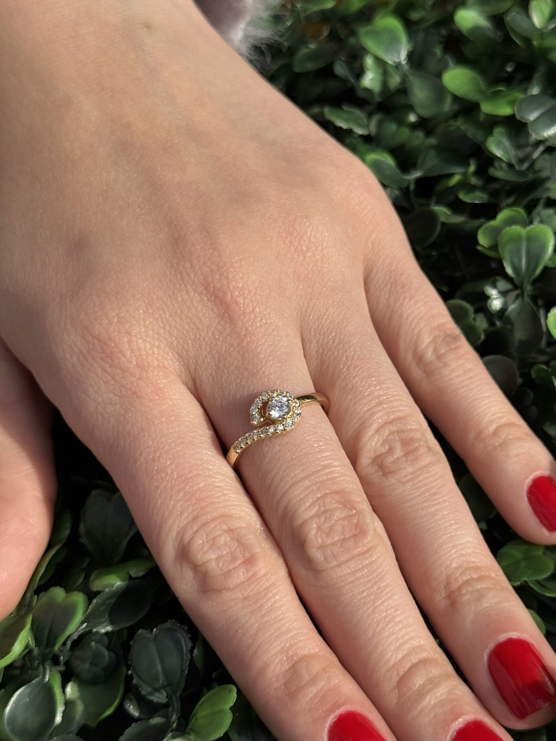 Solitário em ouro 18k - Imagem 6