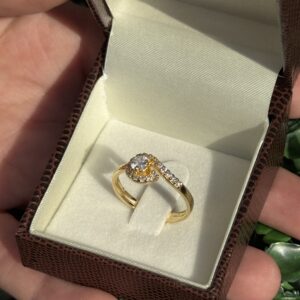 Solitário em ouro 18k