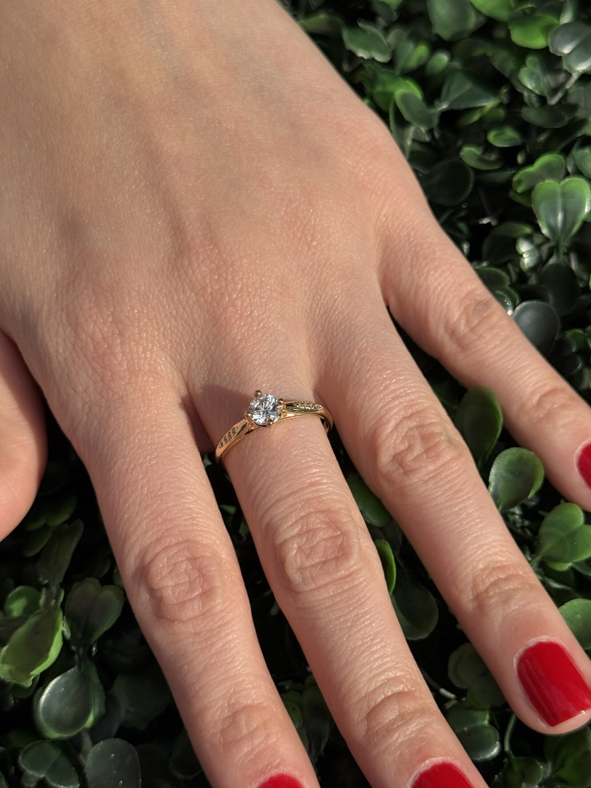 Solitário em ouro 18k - Imagem 5