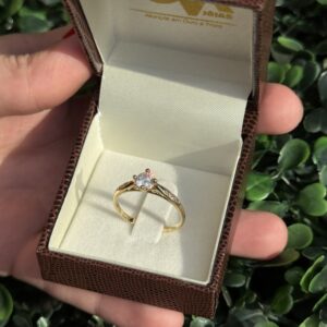 Solitário em ouro 18k