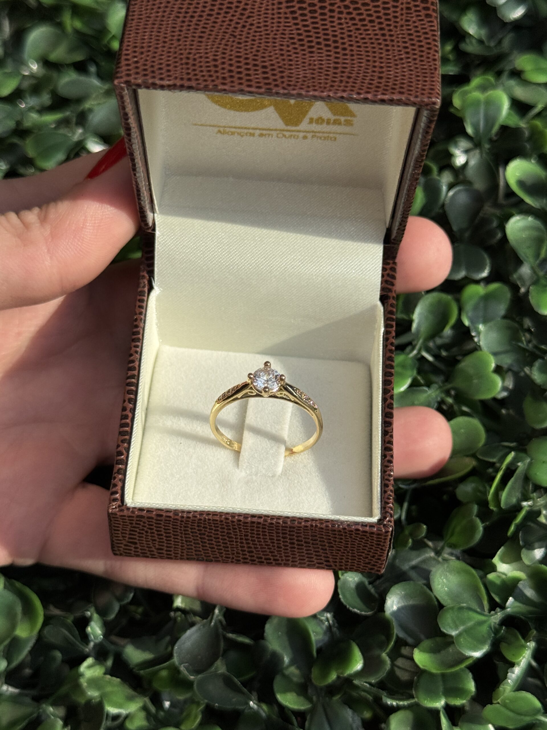 Solitário em ouro 18k - Imagem 3