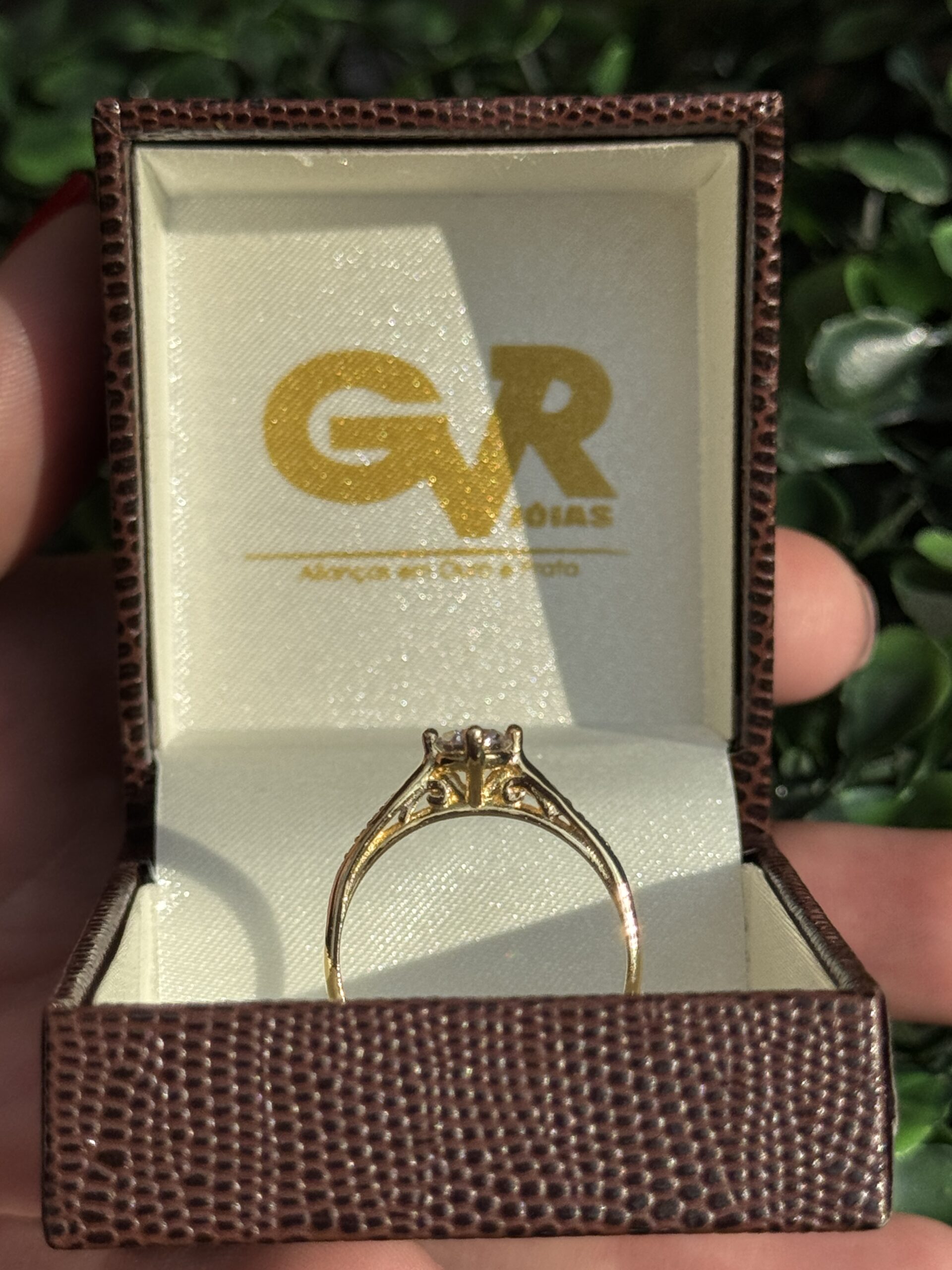 Solitário em ouro 18k - Imagem 2