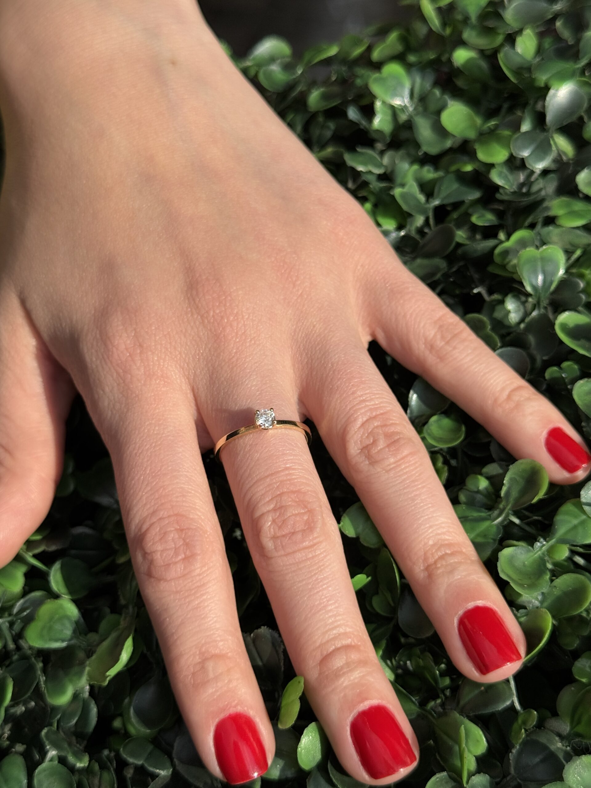 Solitário em ouro 18k - Imagem 4