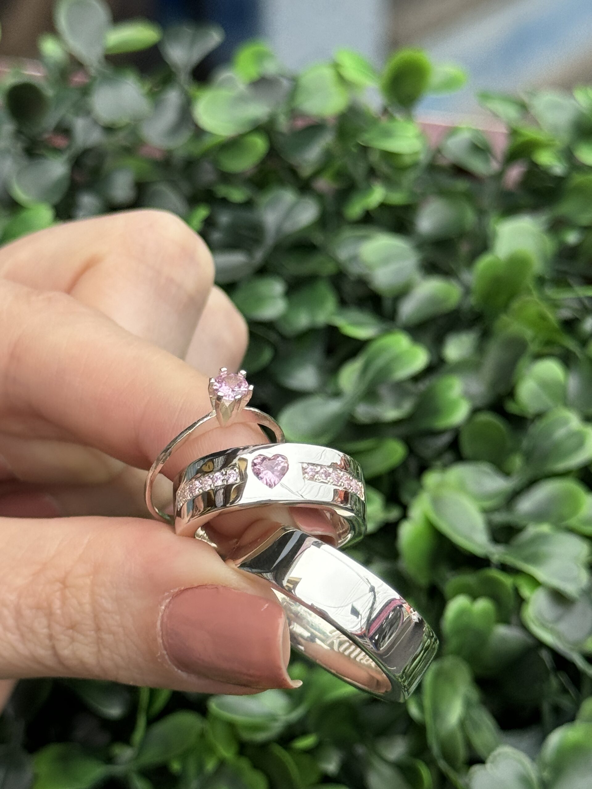 Par de aliança 7mm em prata - Imagem 4