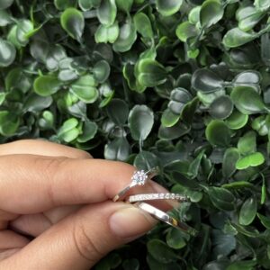 Par de aliança 2mm em prata