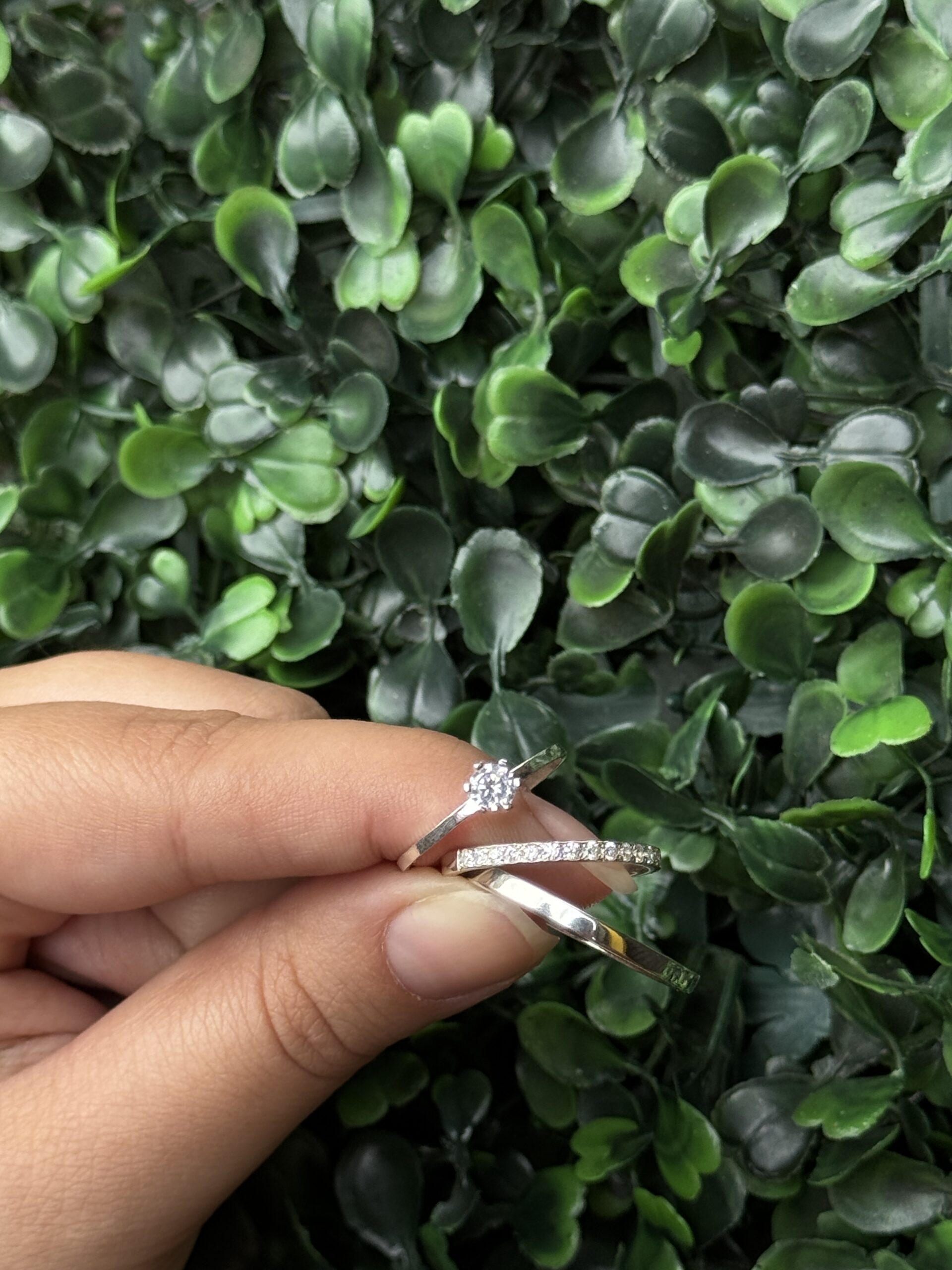 Par de aliança 2mm em prata