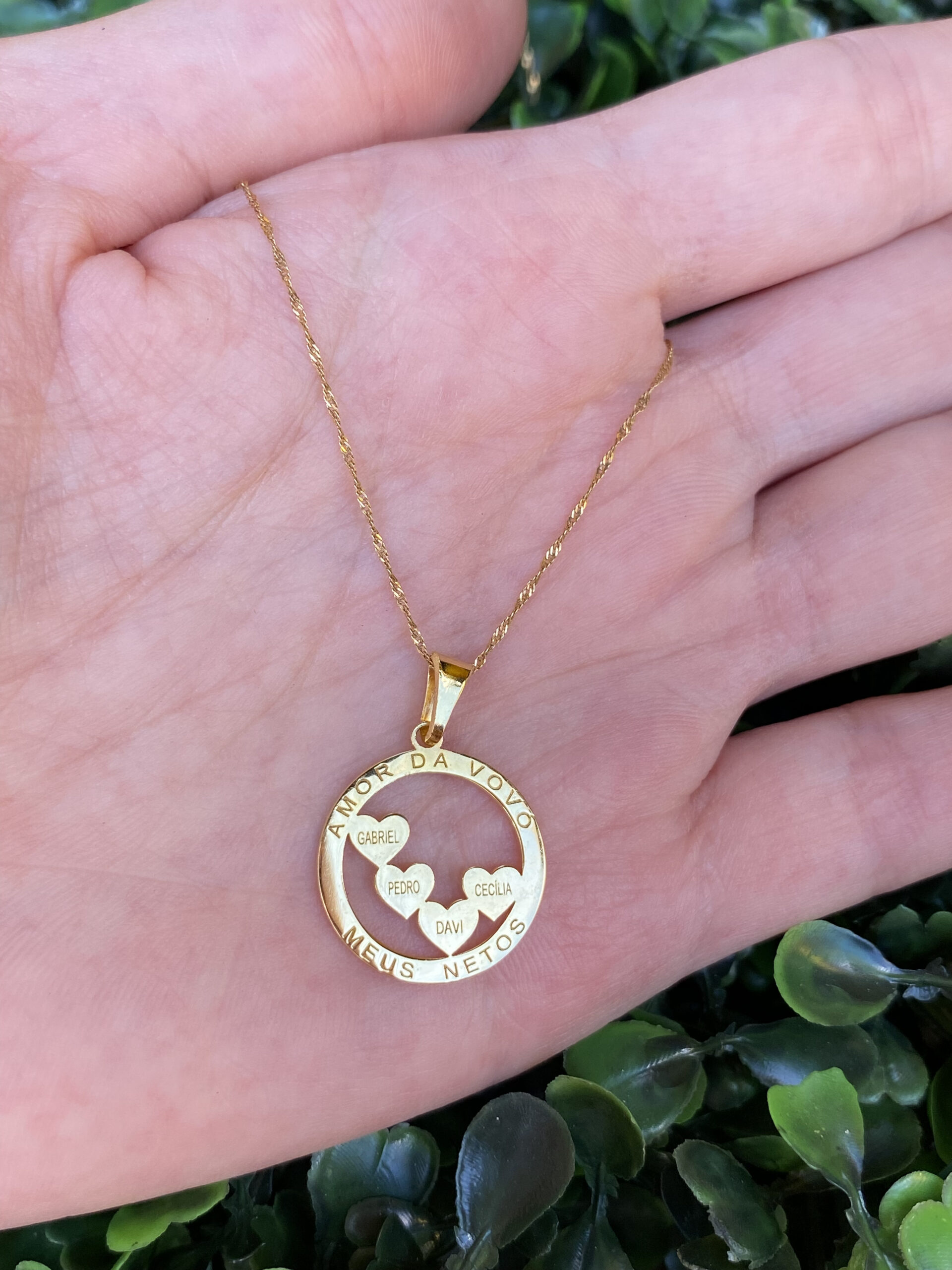 Pingente amor da vovó em ouro 18k - Imagem 3