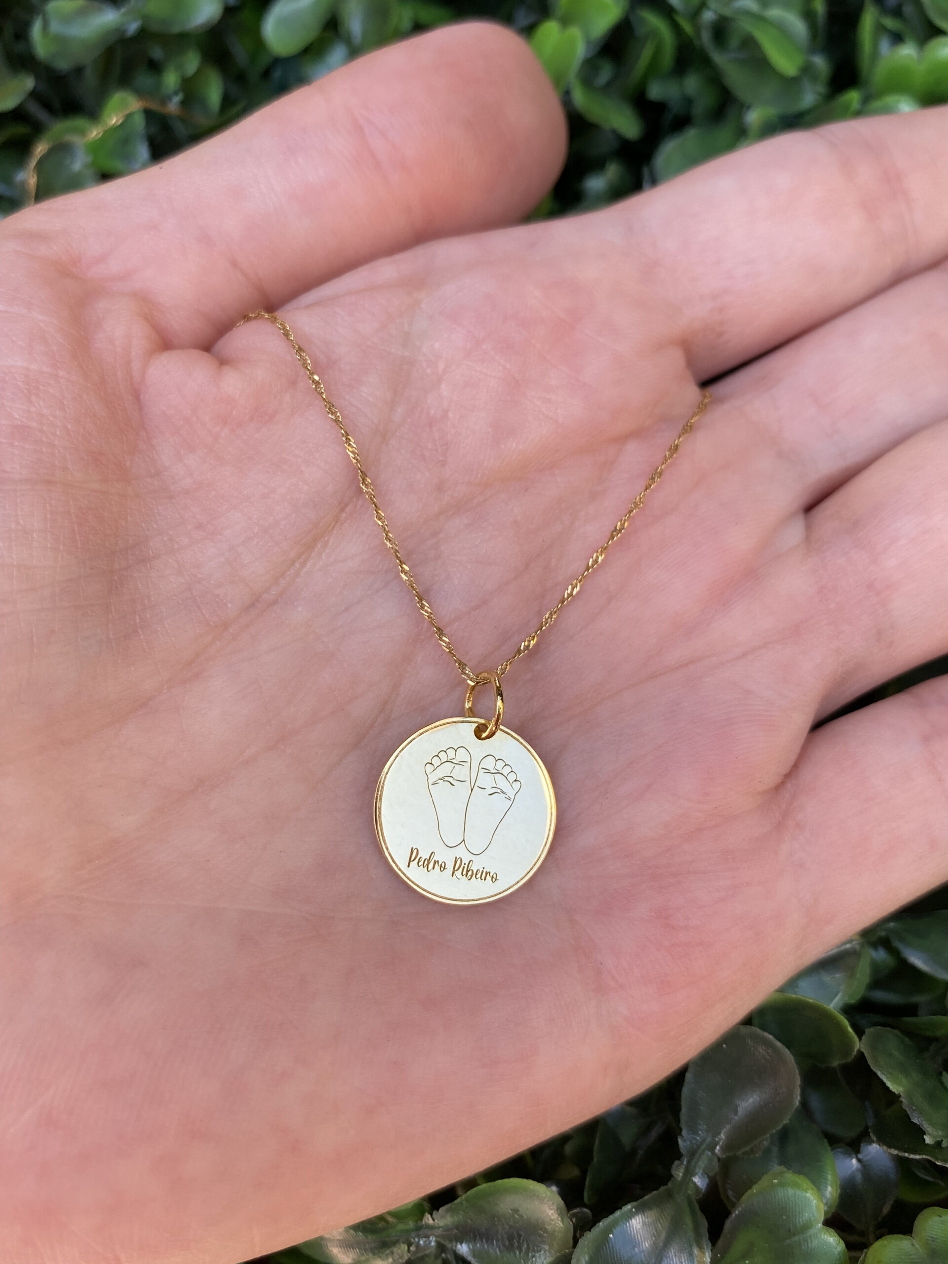 Pingente pés filho(a) em ouro 18k - Imagem 4