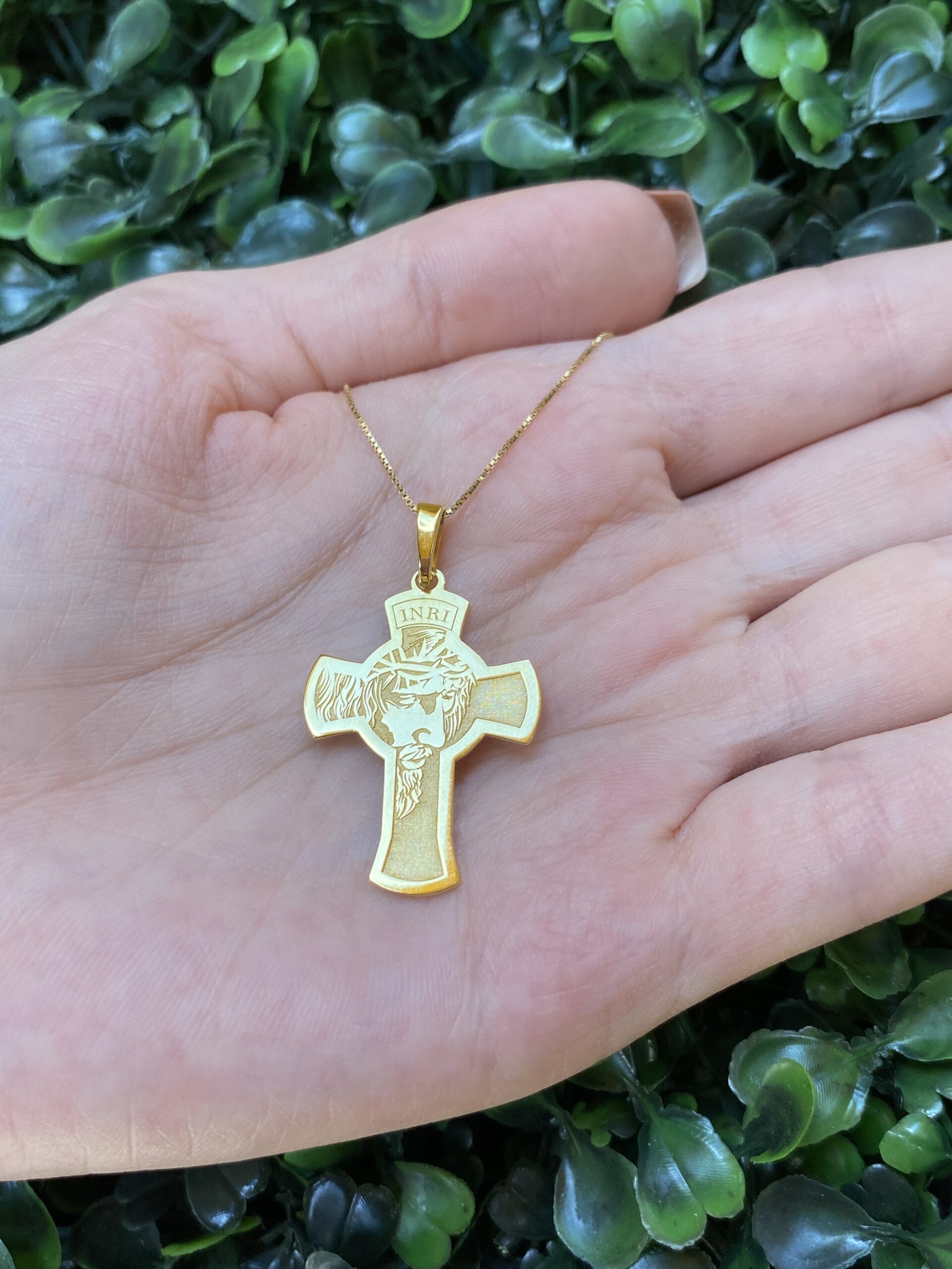 Pingente Crucifixo em ouro 18k - Imagem 3