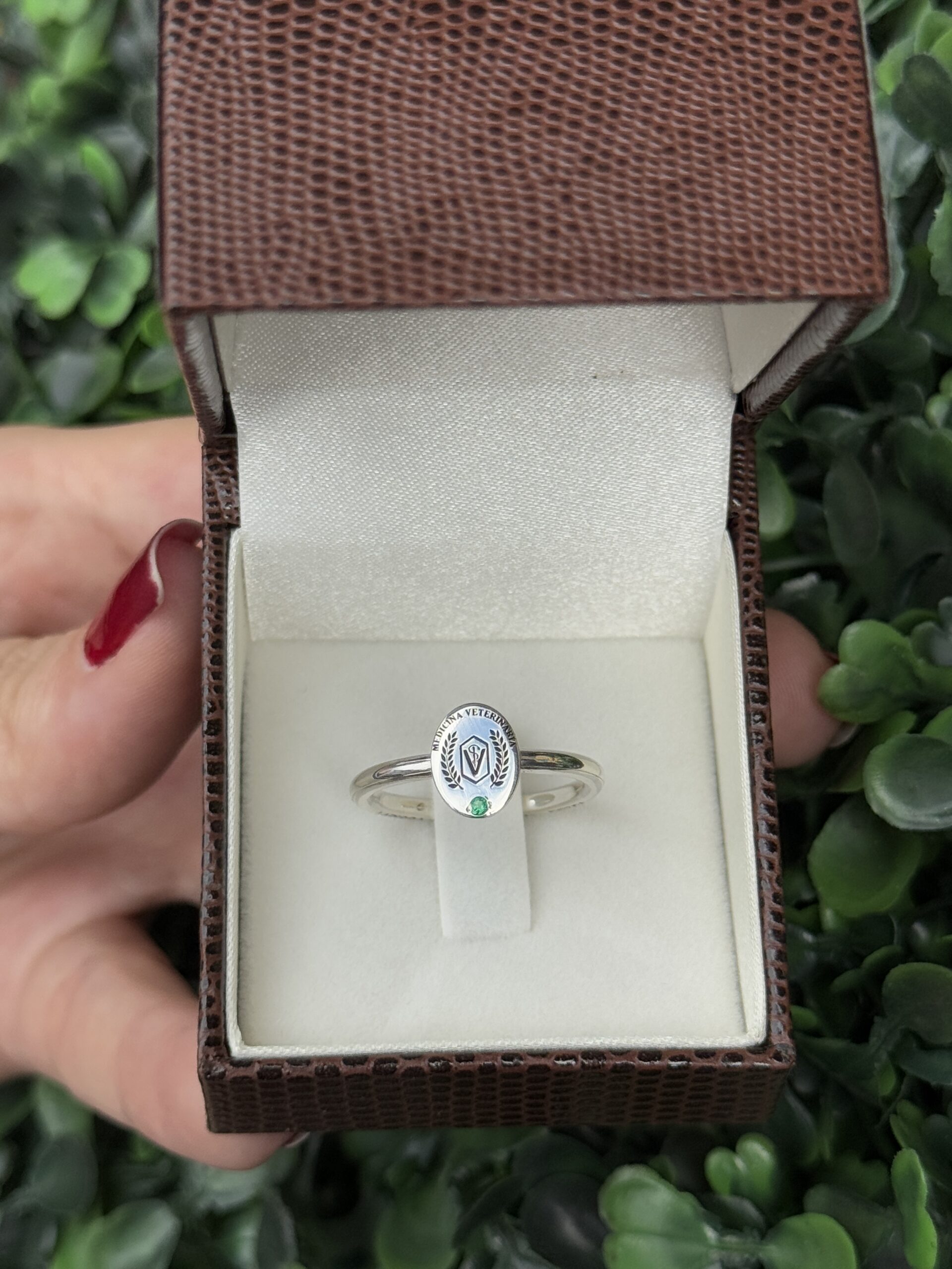 Anel de formatura em prata