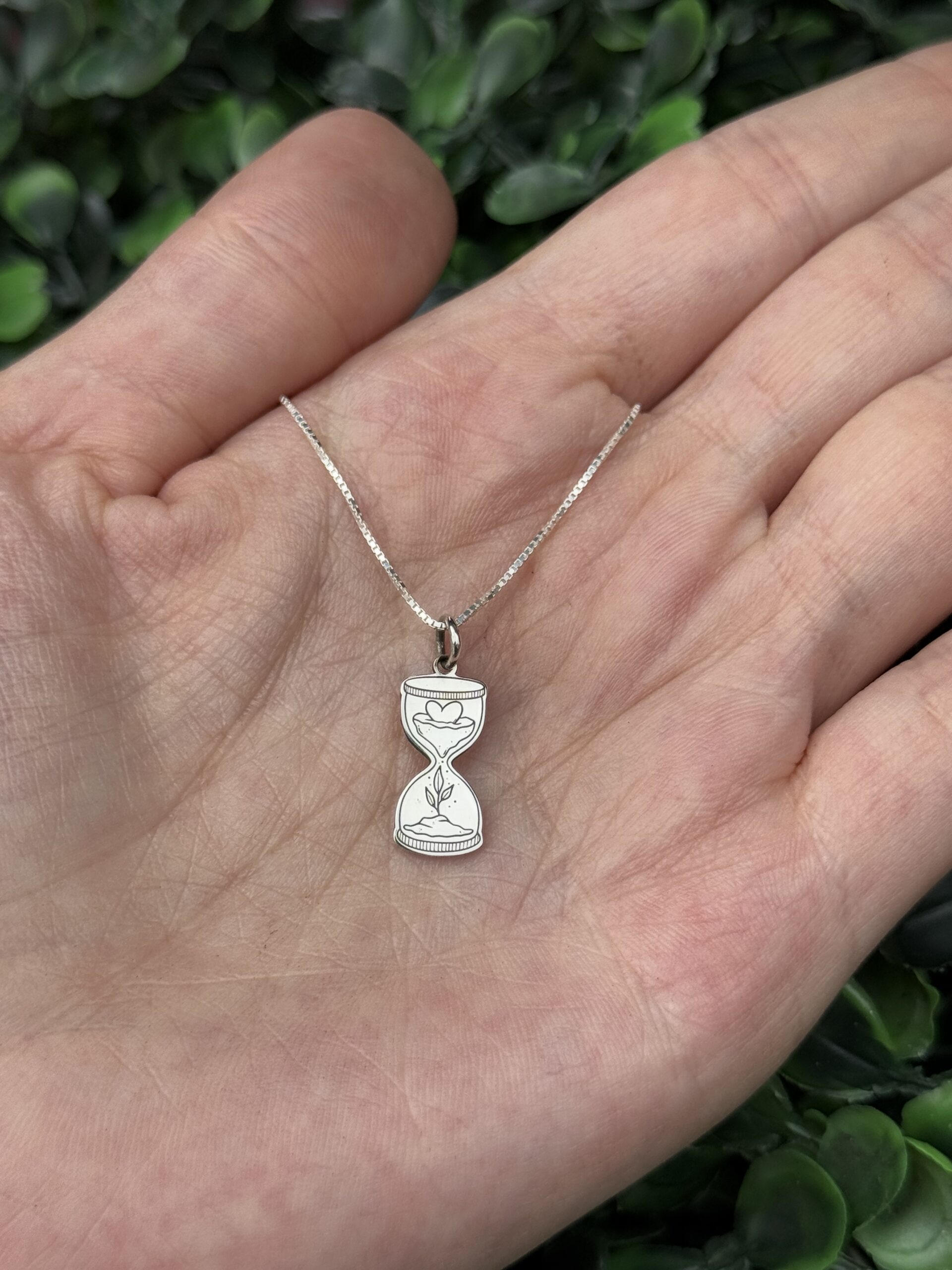 Pingente em prata - Ampulheta - Imagem 3