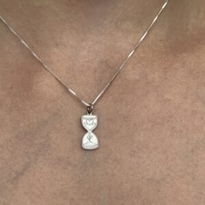 Pingente em prata - Ampulheta