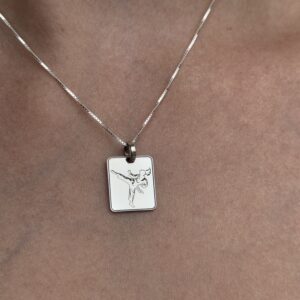 Pingente em prata - Karatê