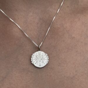 Pingente São bento em prata - Ramos