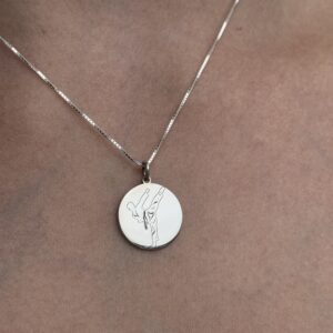 Pingente em prata - Karatê