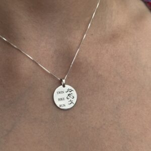 Pingente em prata - Triathlon