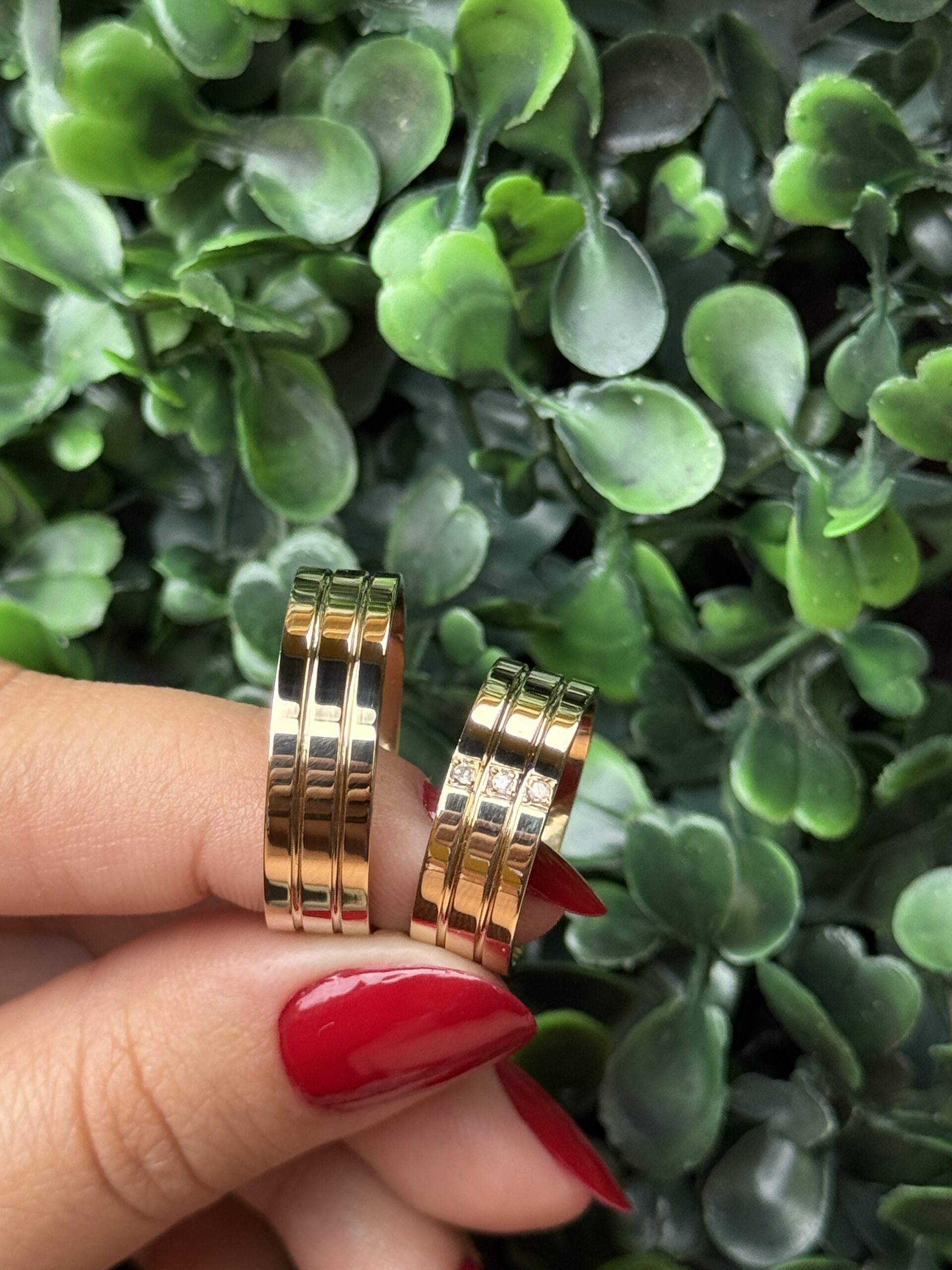 Par de aliança 6mm em ouro - Imagem 7