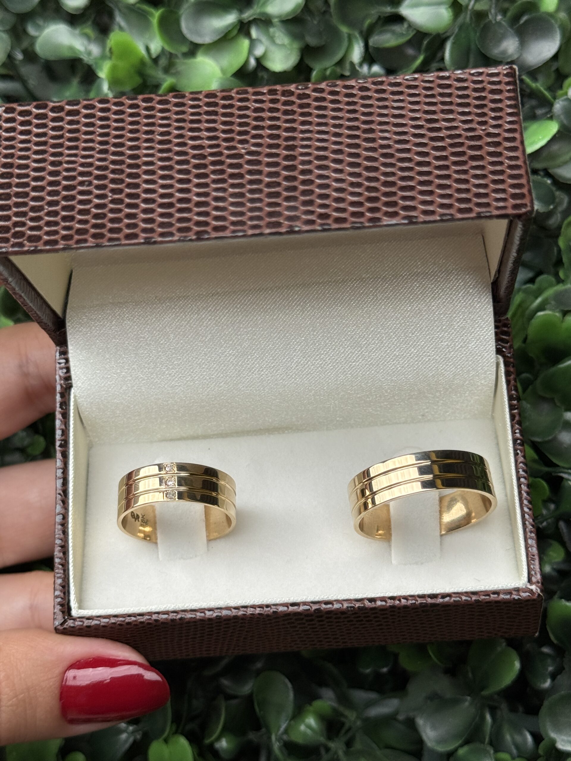 Par de aliança 6mm em ouro - Imagem 5