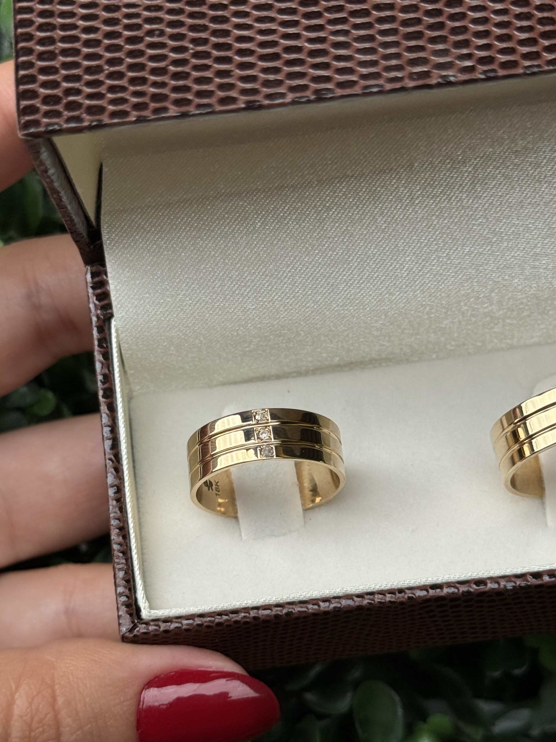 Par de aliança 6mm em ouro - Imagem 4