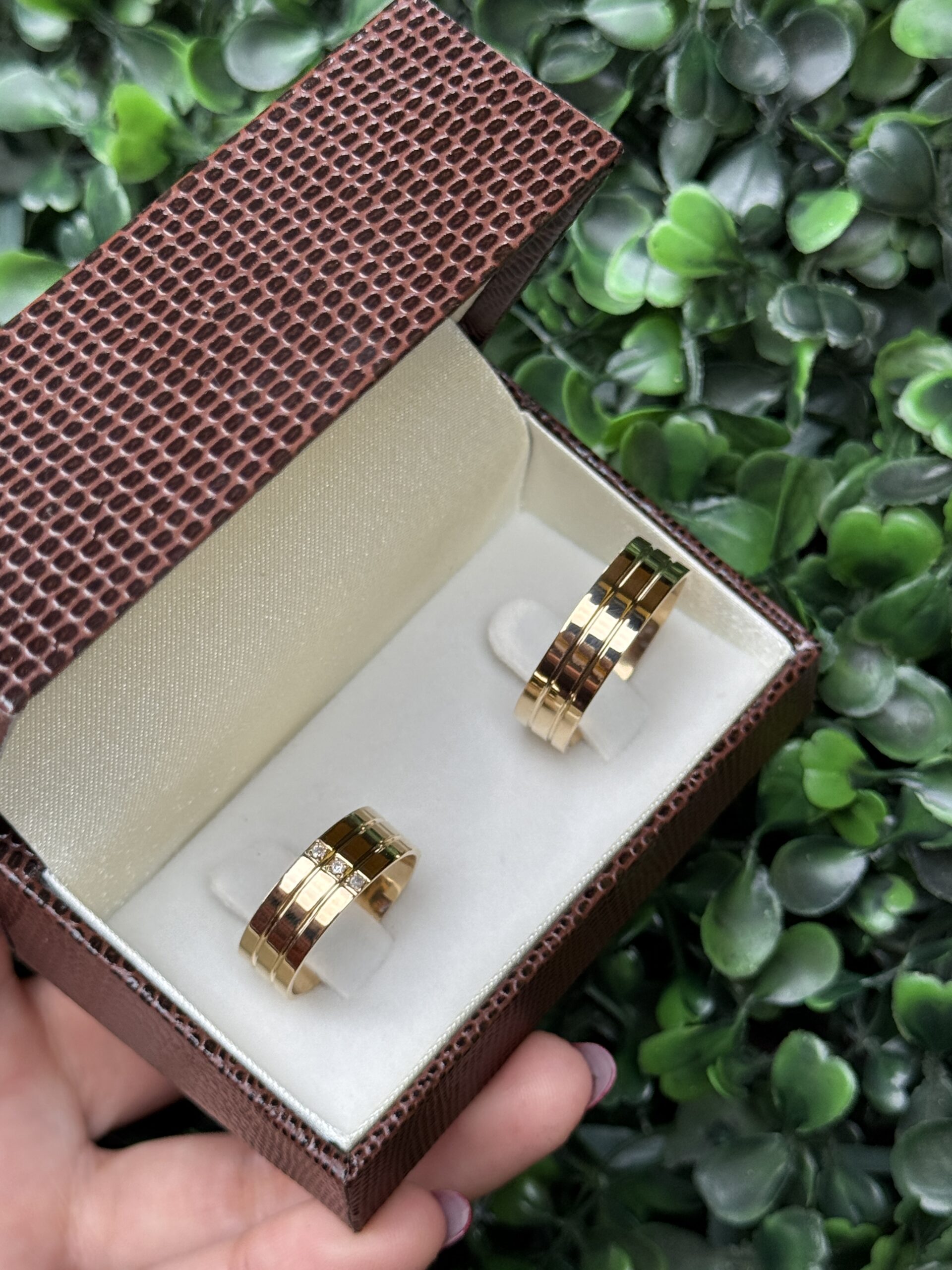 Par de aliança 6mm em ouro - Imagem 3