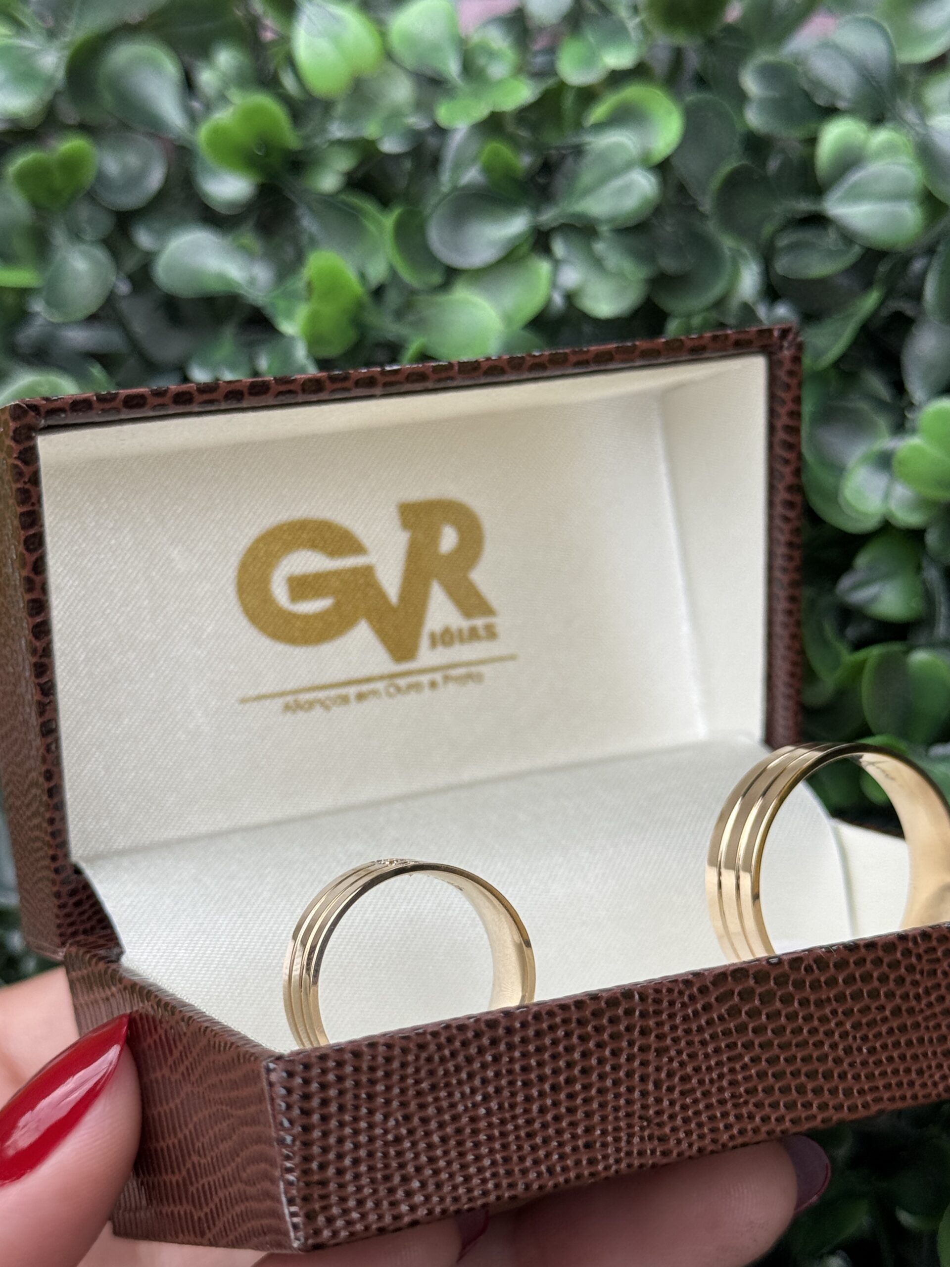 Par de aliança 6mm em ouro - Imagem 2