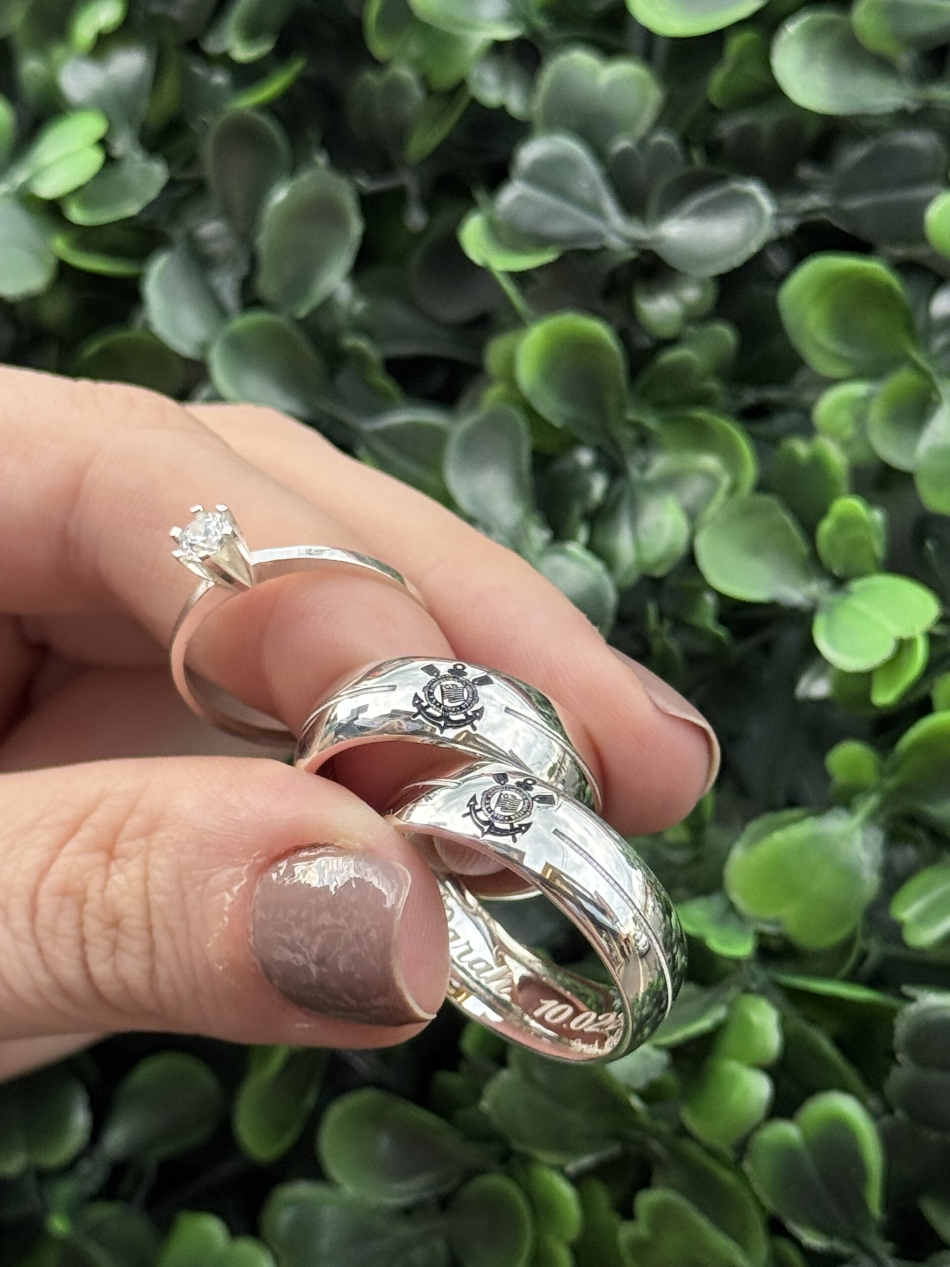 Par de aliança 7mm em prata - Imagem 5