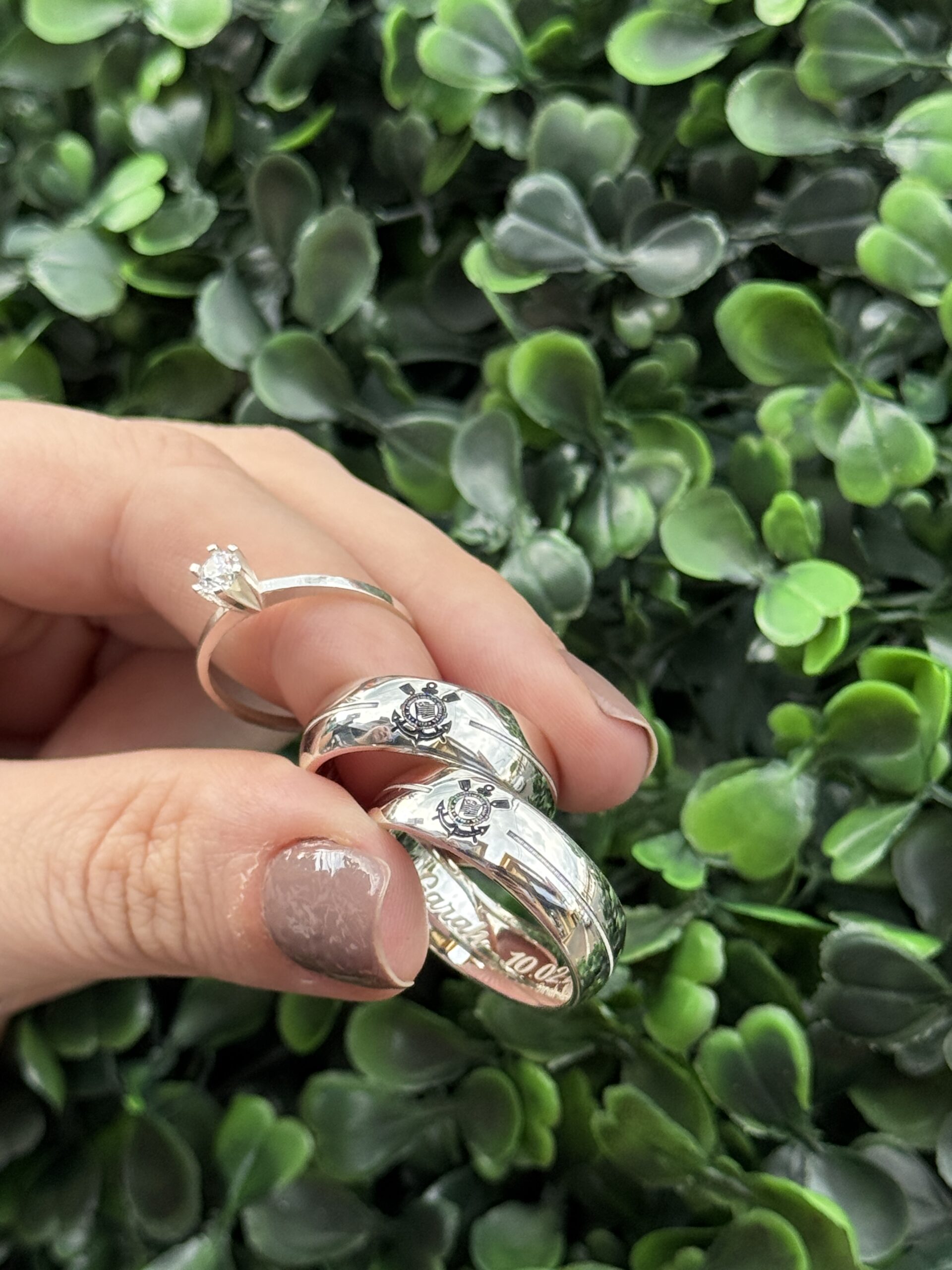 Par de aliança 7mm em prata - Imagem 4