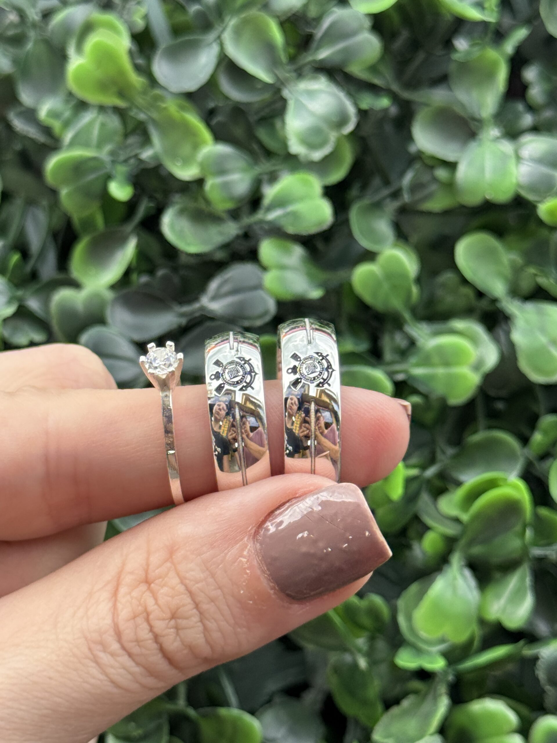 Par de aliança 7mm em prata - Imagem 3