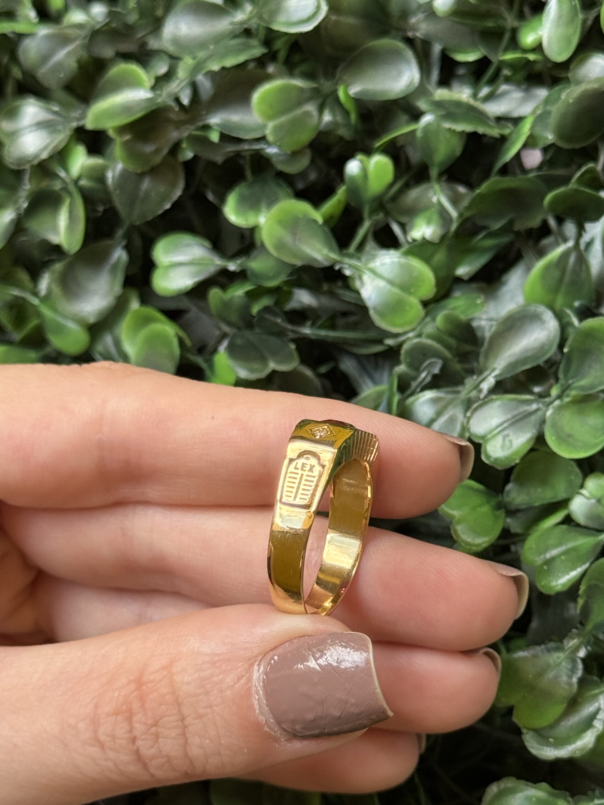 Anel de formatura em ouro 18k - Imagem 5