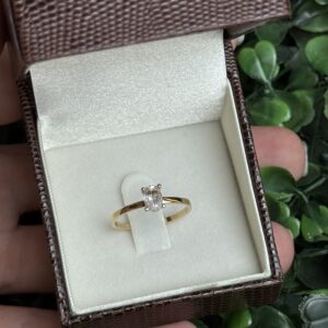 Solitário em ouro 18k