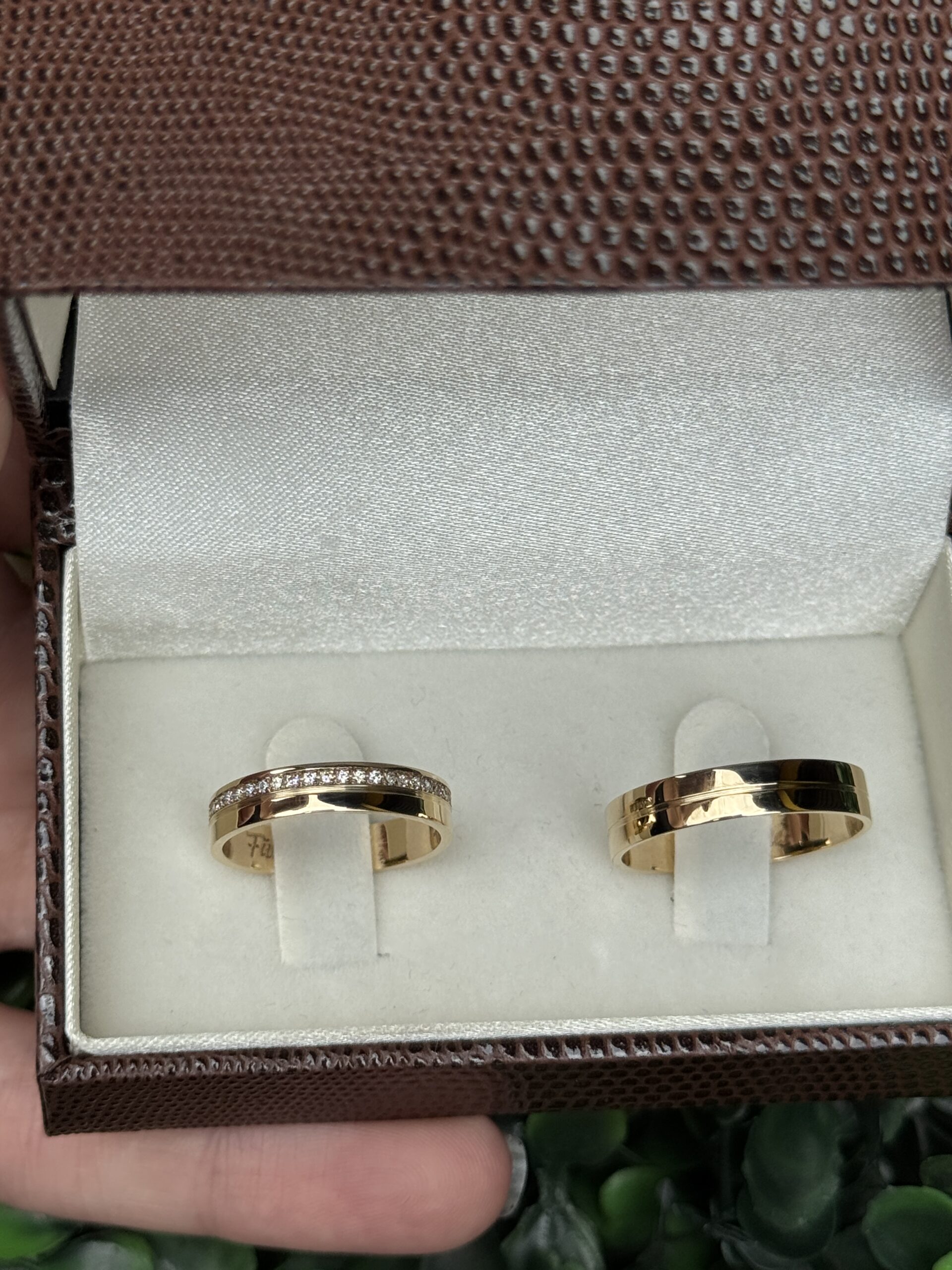 Par de aliança 4mm em ouro - Imagem 5