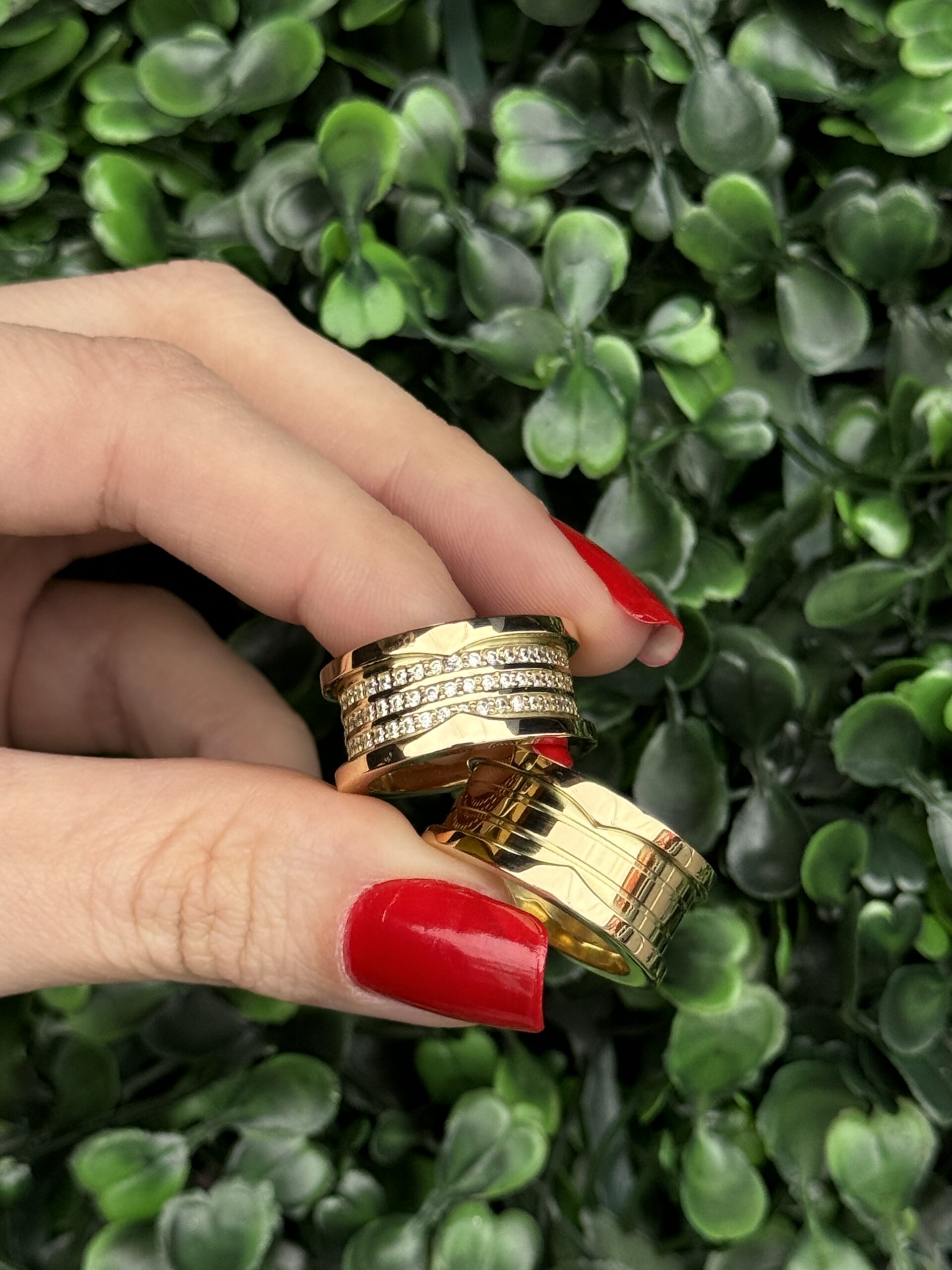 Par de aliança 10mm em ouro - Imagem 2