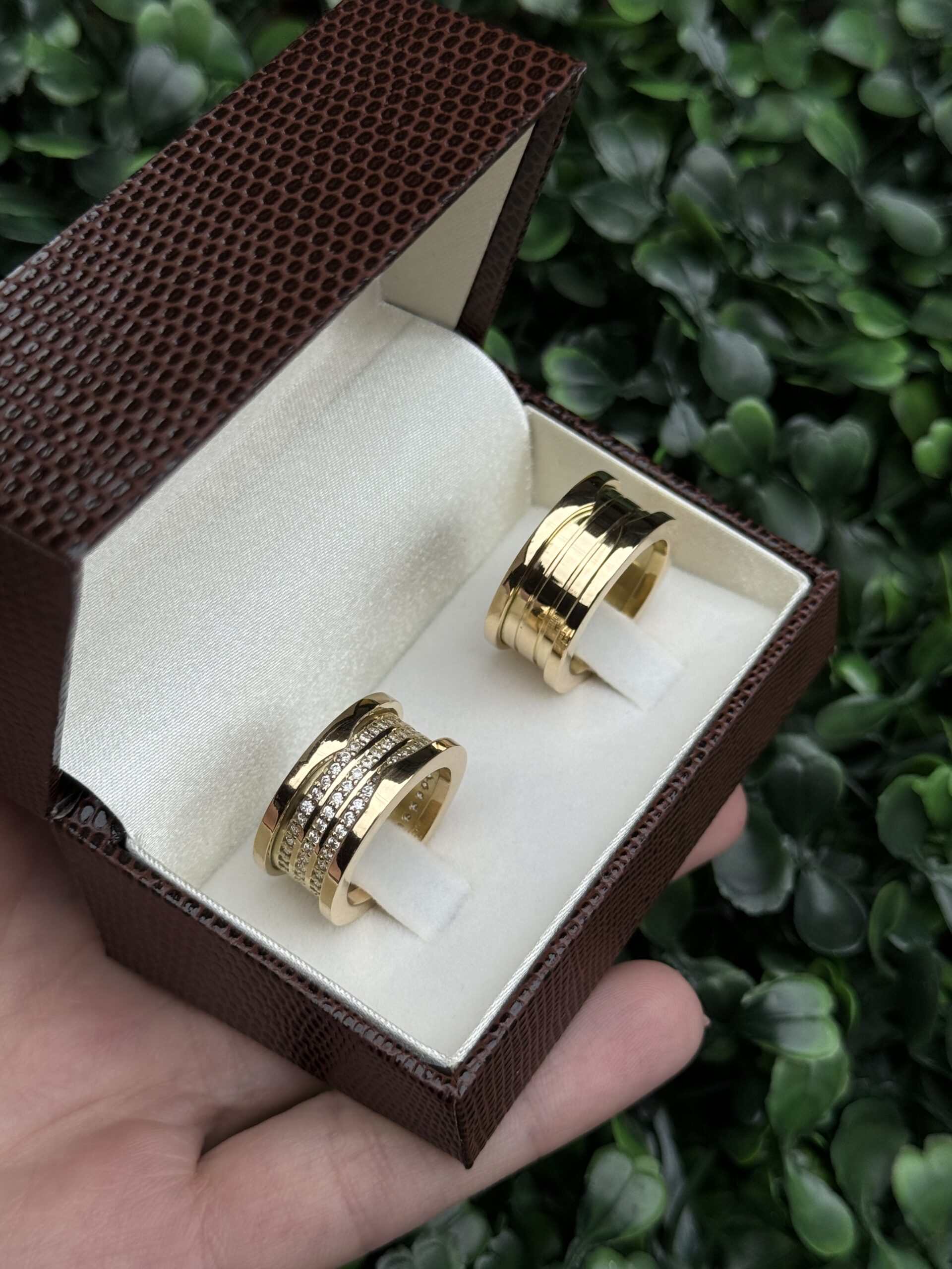 Par de aliança 10mm em ouro - Imagem 8