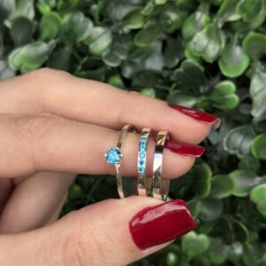 Par de aliança 2mm em prata